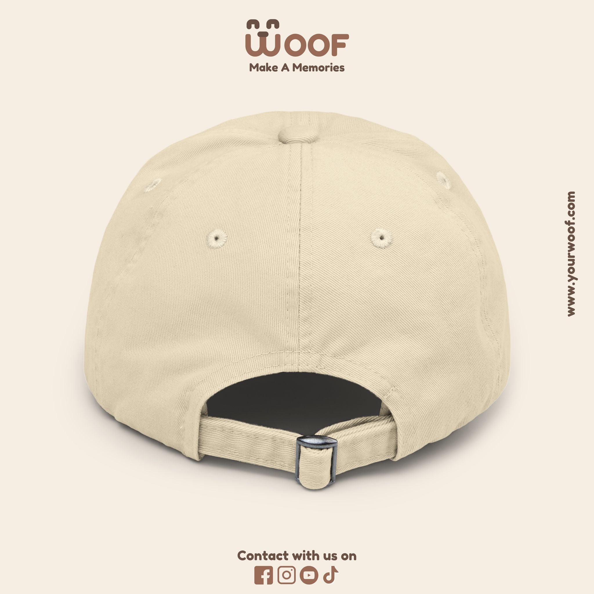 Playful Distressed Cap - Perfect Gift for Dog Lovers, Casual Wear, Outdoor Adventures, Pet Themed Accessories, Birthday Gift