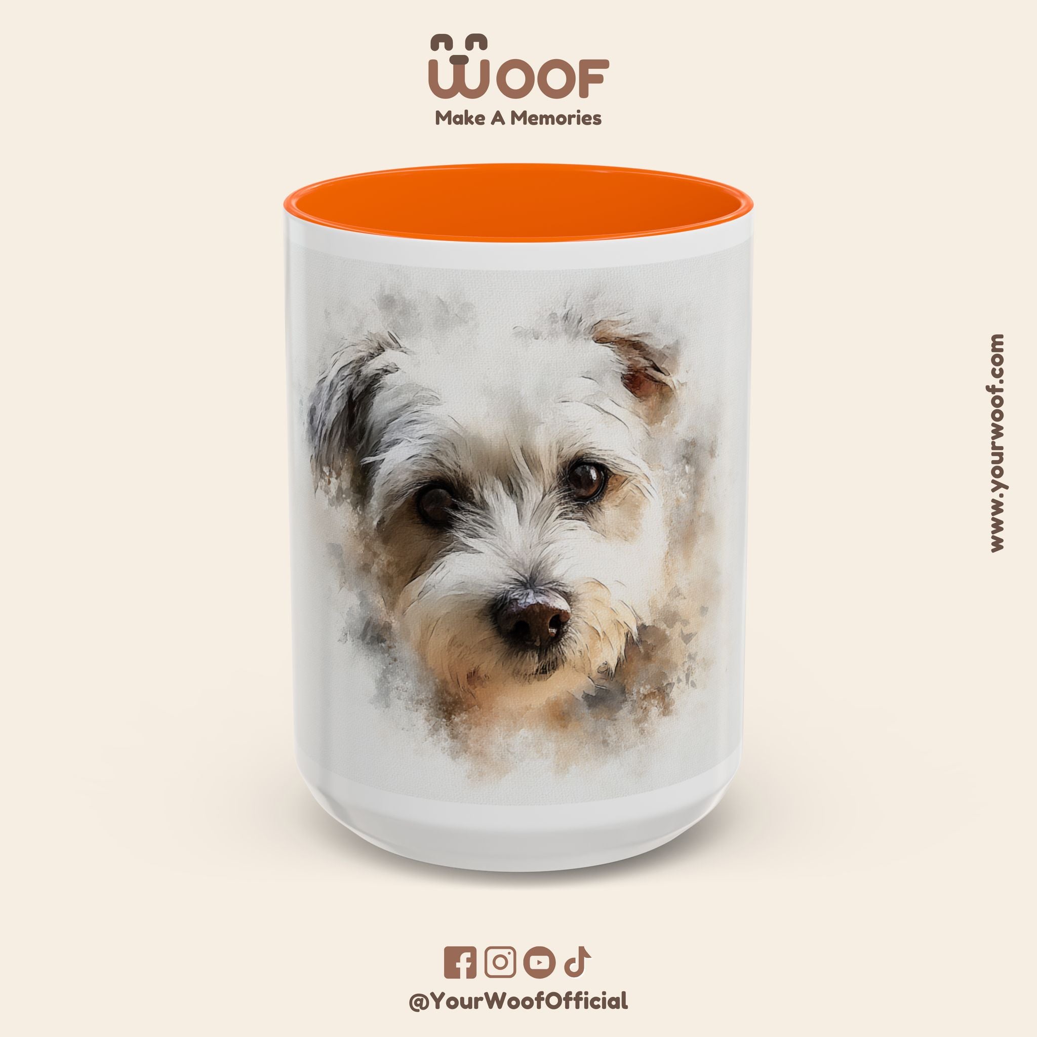 Dog Lover's Accent Coffee Mug | Perfect Gift for Pet Owners, Dog-Themed Home Decor, Birthday, Christmas, Adoption Celebration