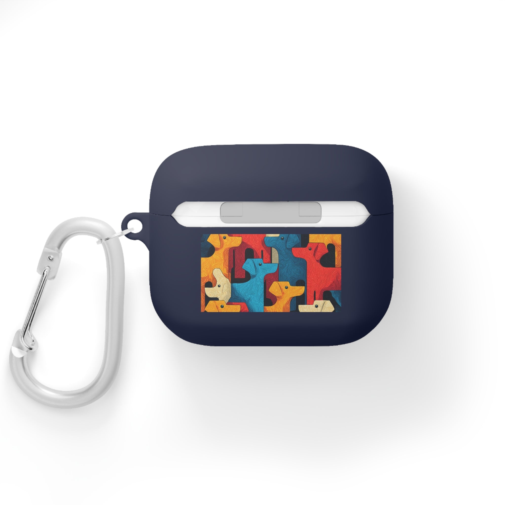 Colorful Dog Pattern AirPods Case Cover - Fun & Functional