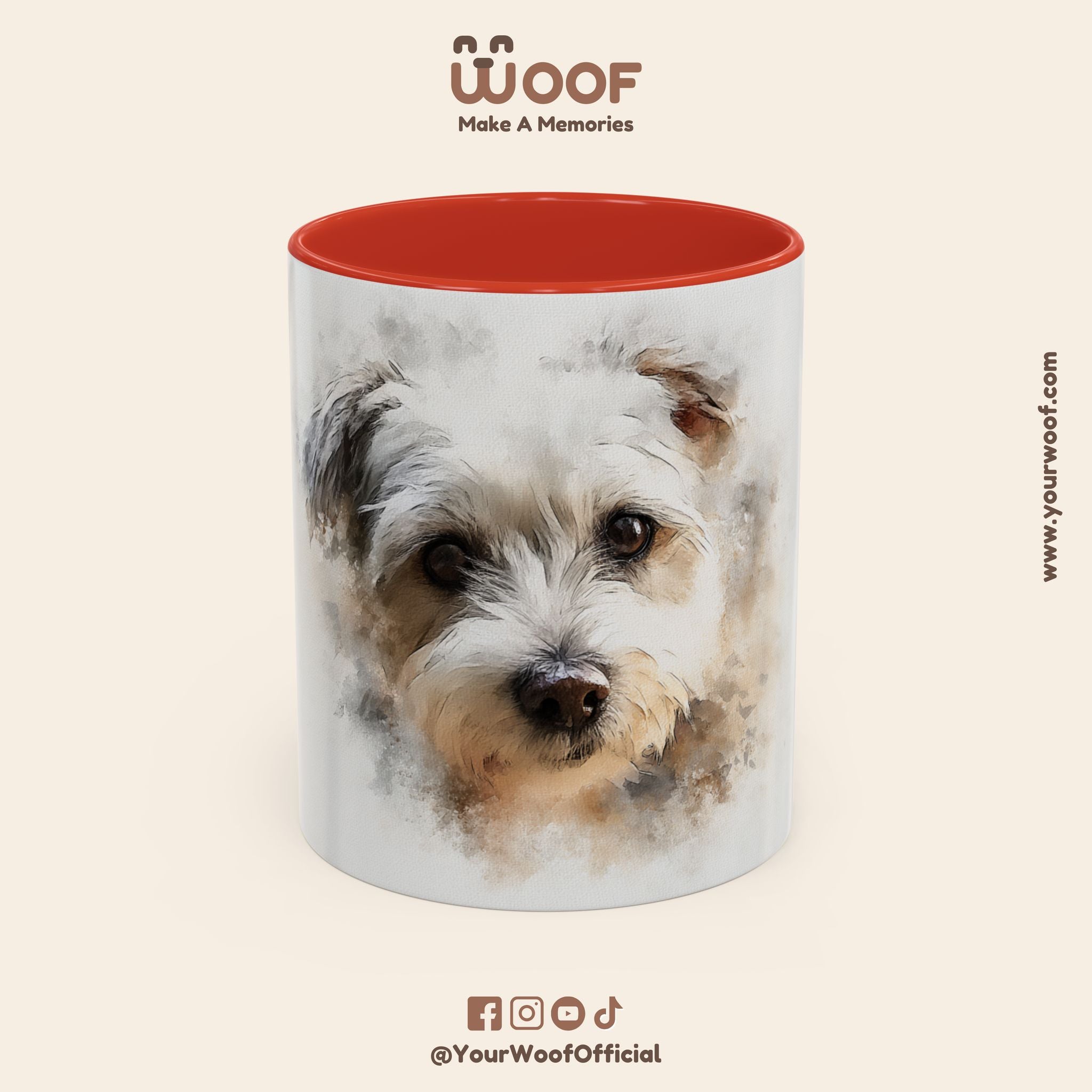 Dog Lover's Accent Coffee Mug | Perfect Gift for Pet Owners, Dog-Themed Home Decor, Birthday, Christmas, Adoption Celebration