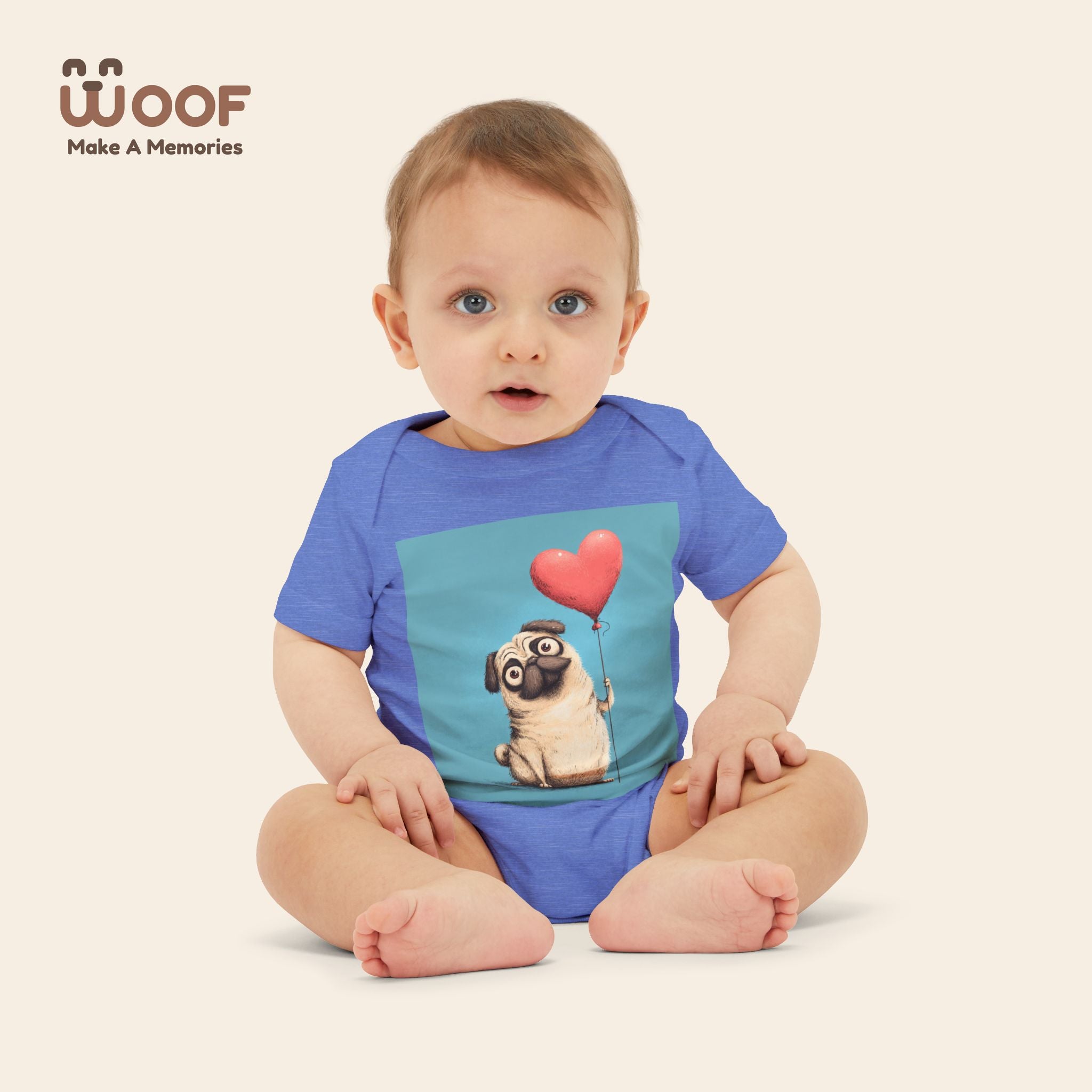 Adorable Pug Love Infant One Piece, Baby Bodysuit, Cute Baby Gifts, Dog Lover Outfit, Newborn Clothes, Valentine's Day Gift