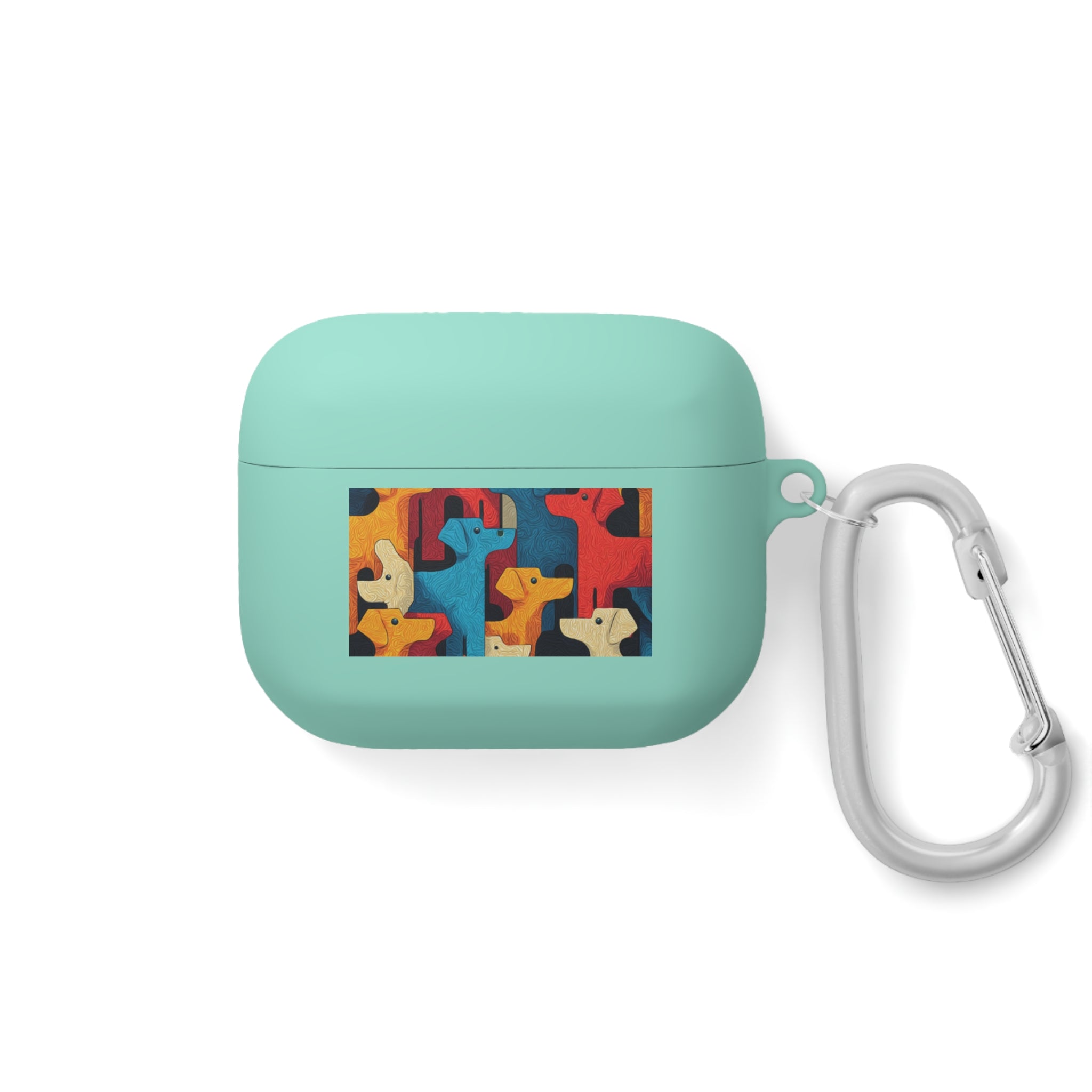 Colorful Dog Pattern AirPods Case Cover - Fun & Functional