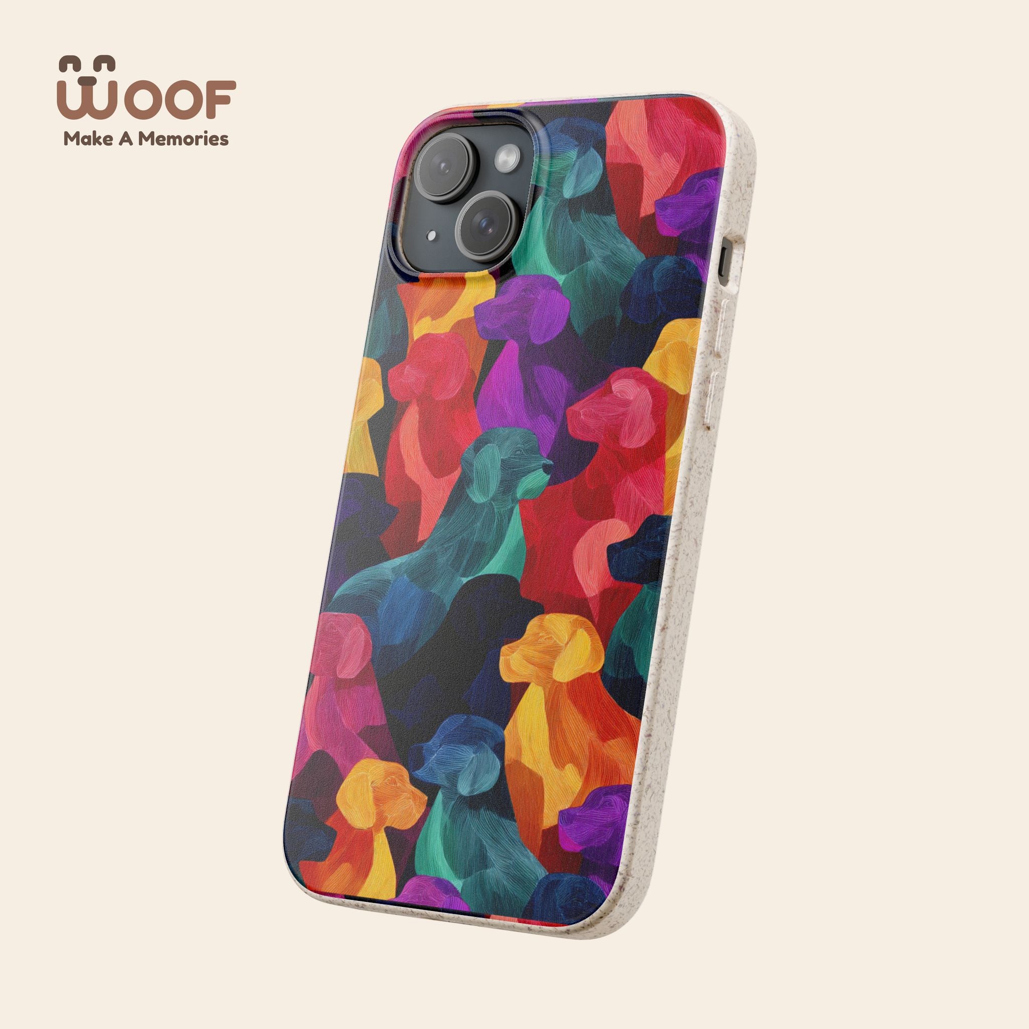 Colorful Dog-Themed Biodegradable Phone Cases, Eco-friendly Gifts for Pet Lovers, Sustainable Accessories for Everyday Use, Dog Lover [...]