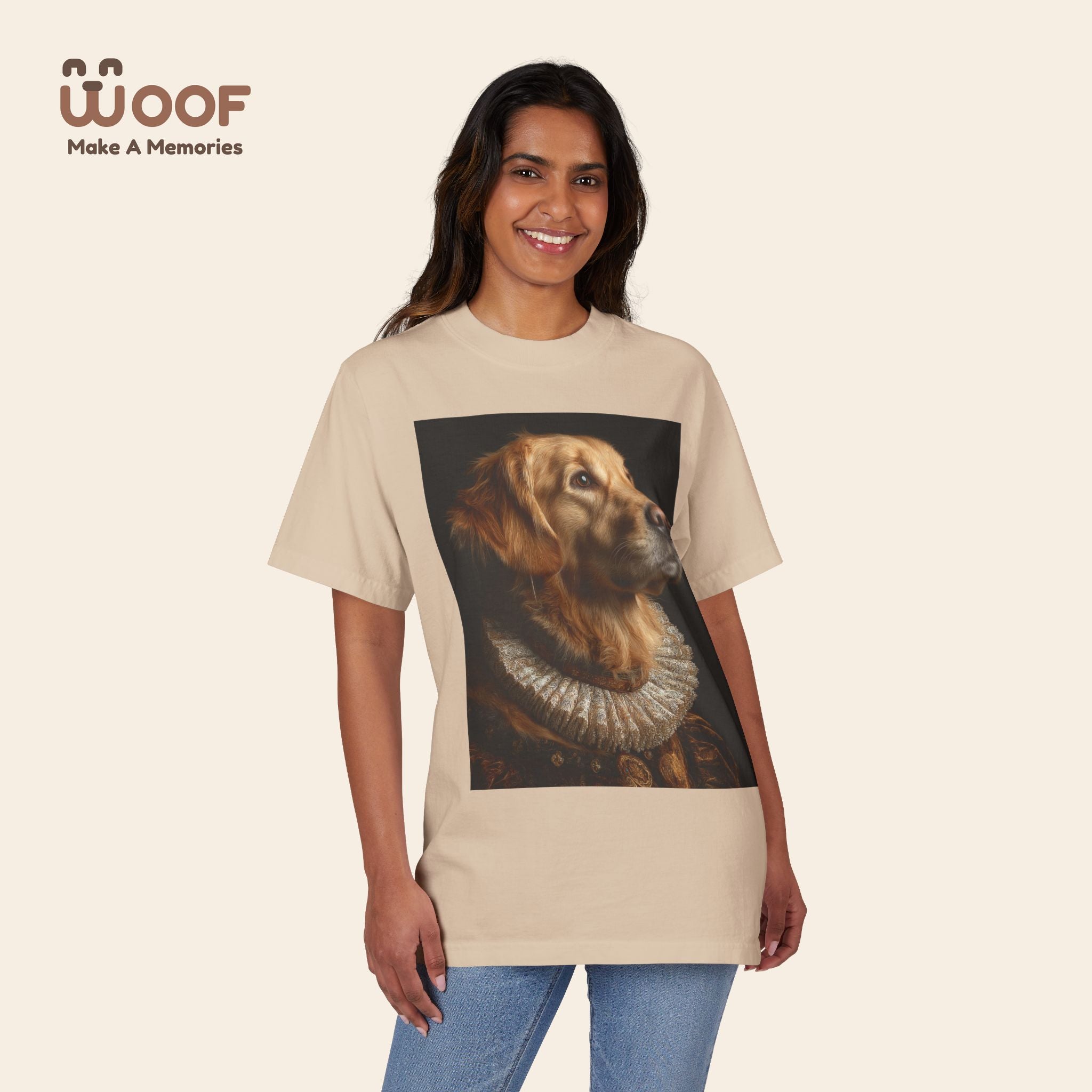 Golden Retriever Art T-Shirt - Pet Lover Gift, Dog Mom Tee, Animal Lover Apparel, Unique Dog Shirt, Unisex Casual Top