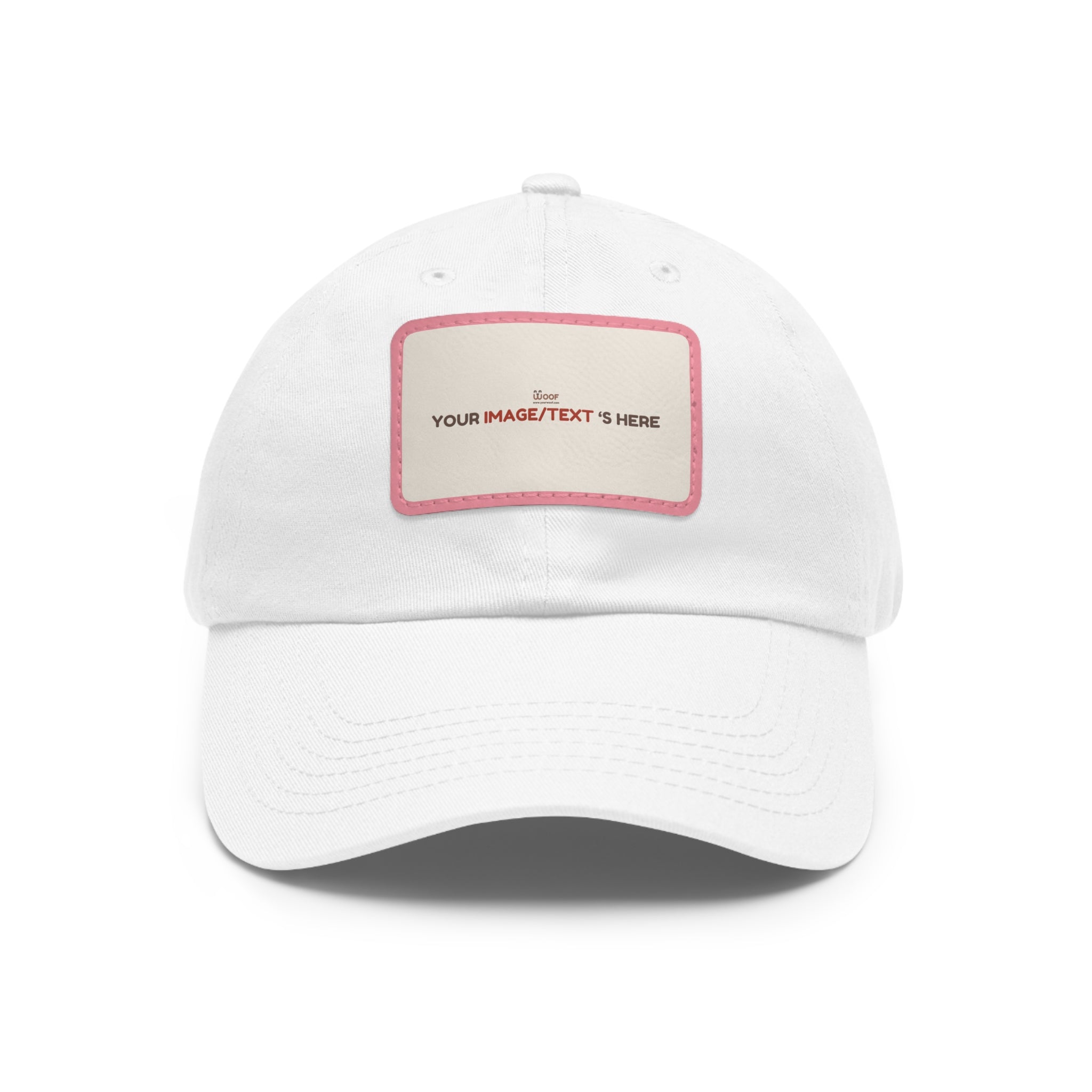 Custom Leather Patch Dad Hat, Personalized Cap, Gift for Dad, Casual Style, Outdoor Accessory, Unique Father's Day Gift