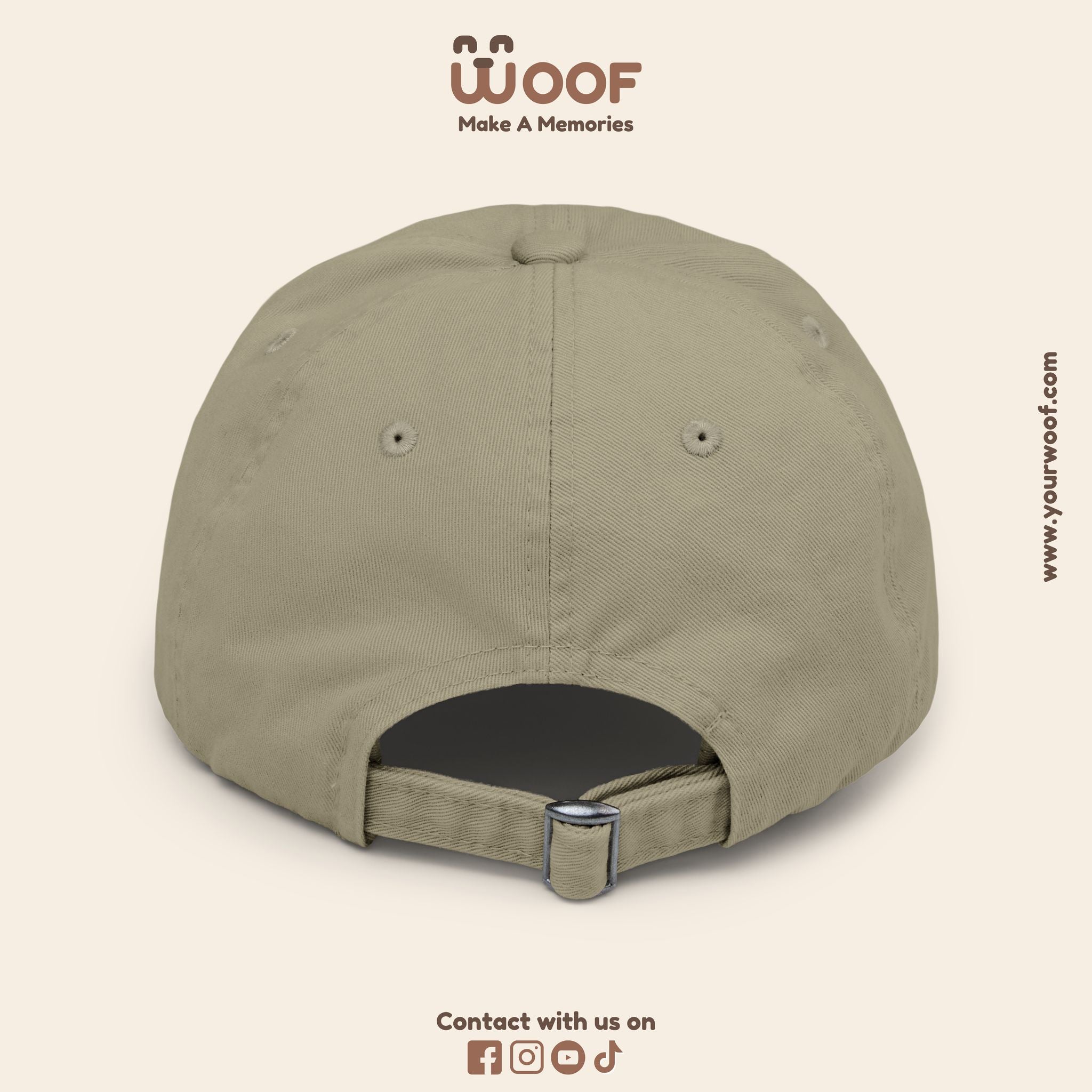 Playful Distressed Cap - Perfect Gift for Dog Lovers, Casual Wear, Outdoor Adventures, Pet Themed Accessories, Birthday Gift