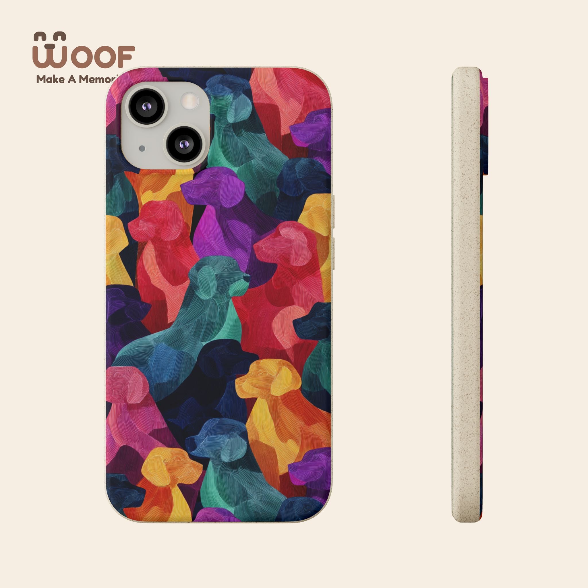 Colorful Dog-Themed Biodegradable Phone Cases, Eco-friendly Gifts for Pet Lovers, Sustainable Accessories for Everyday Use, Dog Lover [...]
