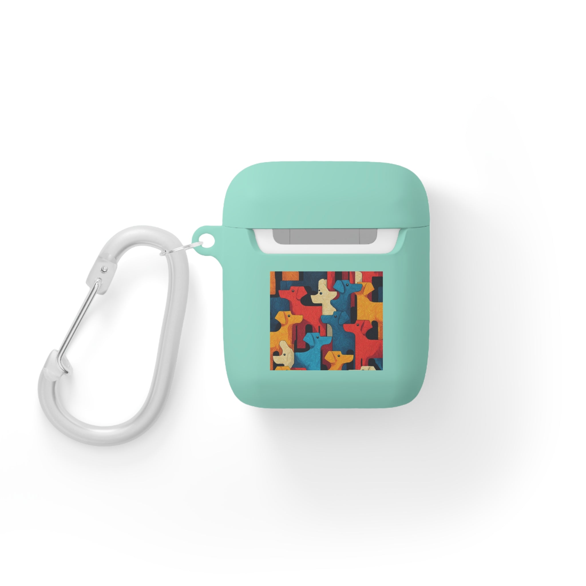 Colorful Dog Pattern AirPods Case Cover - Fun & Functional