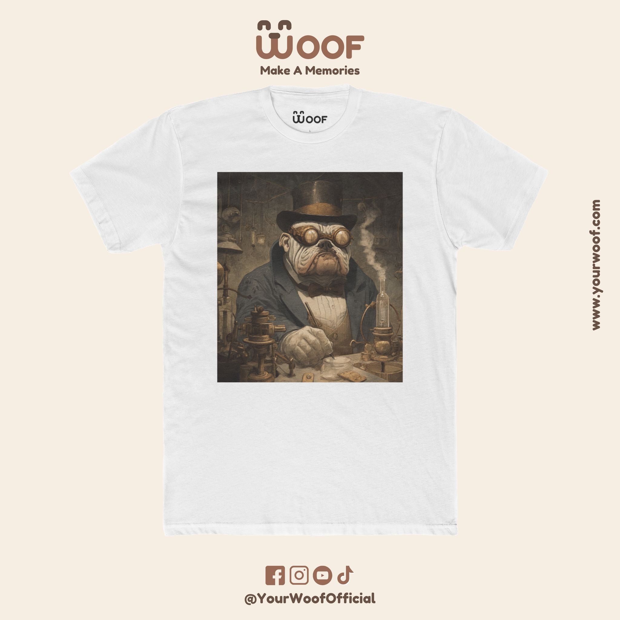 Steampunk Animal Tee, Unisex Shirt, Graphic Tee, Dog Lover Gift, Cool Casual Wear, Unique Art Apparel