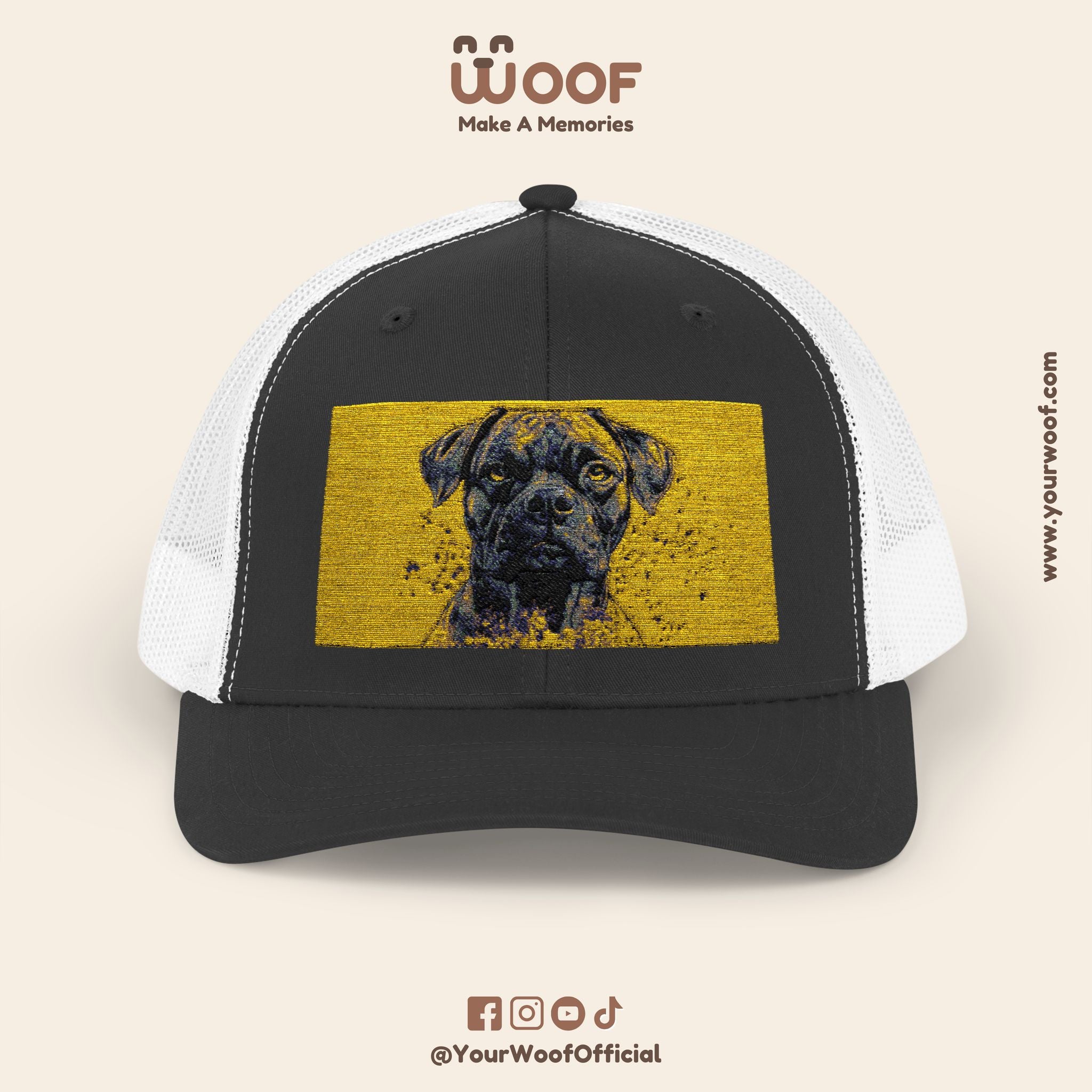 Personalized Dog Lover Snapback Cap, Adjustable Trucker Hat, Gift for Dog Owners, Pet Memory Cap, Fun Customizable Hat