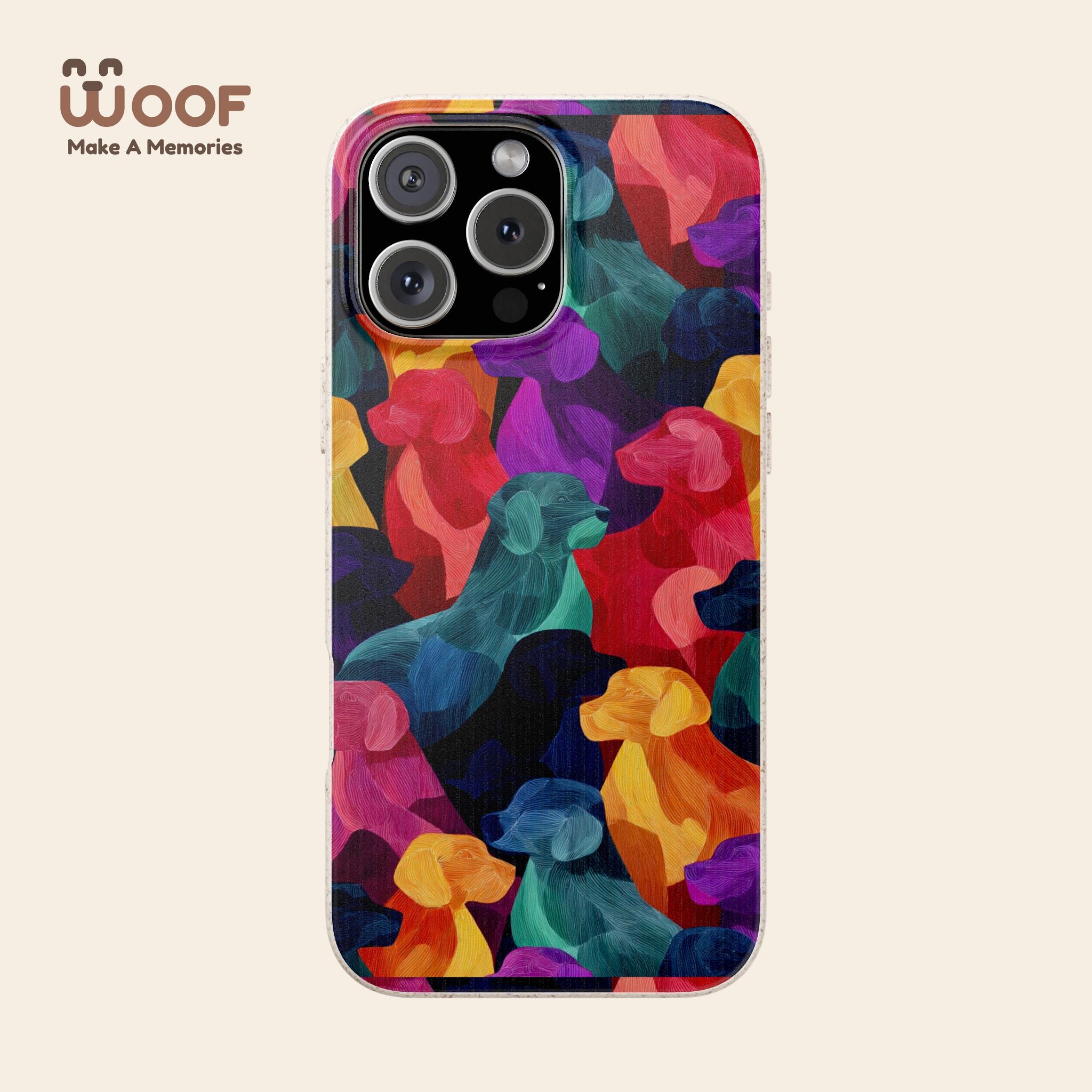 Colorful Dog-Themed Biodegradable Phone Cases, Eco-friendly Gifts for Pet Lovers, Sustainable Accessories for Everyday Use, Dog Lover [...]