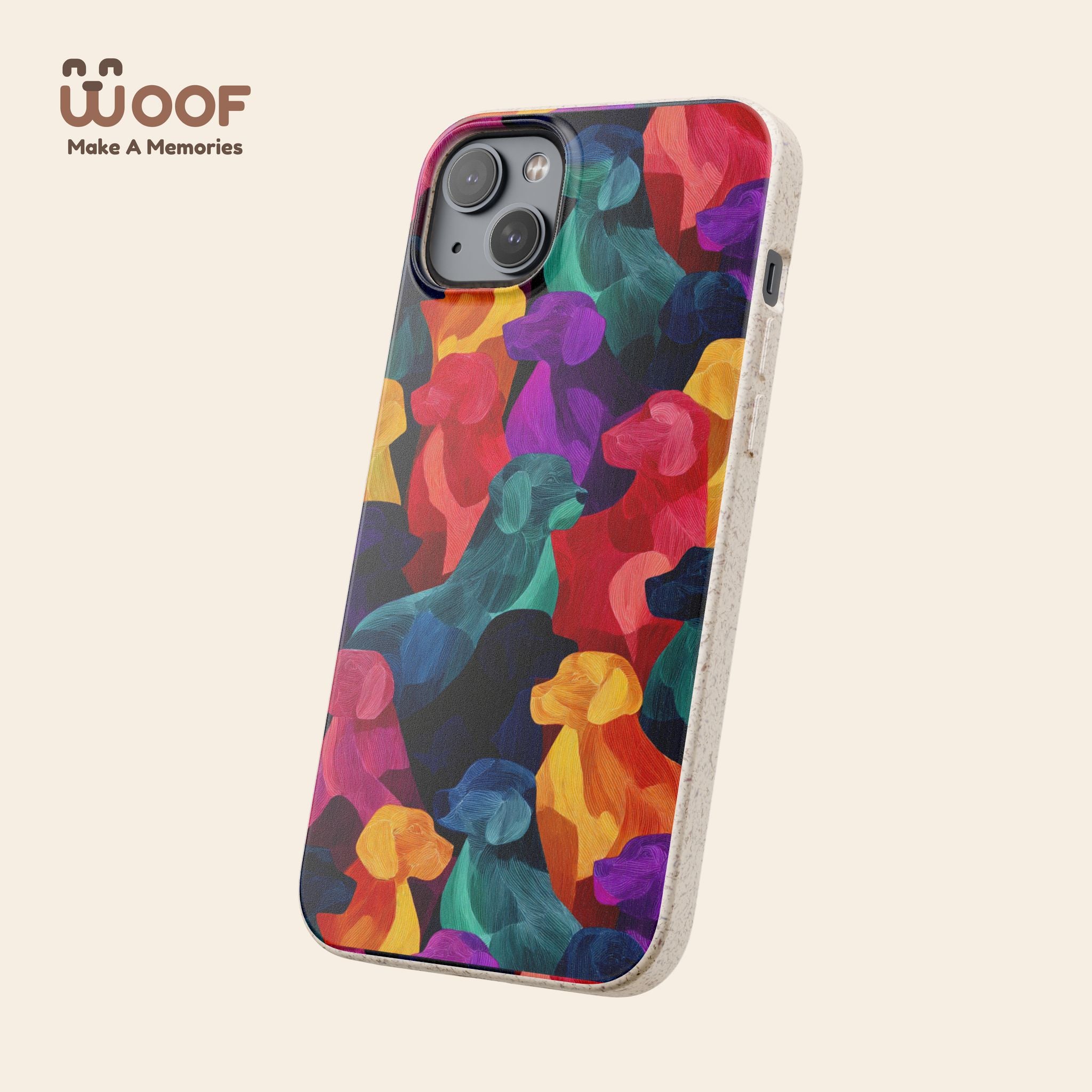 Colorful Dog-Themed Biodegradable Phone Cases, Eco-friendly Gifts for Pet Lovers, Sustainable Accessories for Everyday Use, Dog Lover [...]