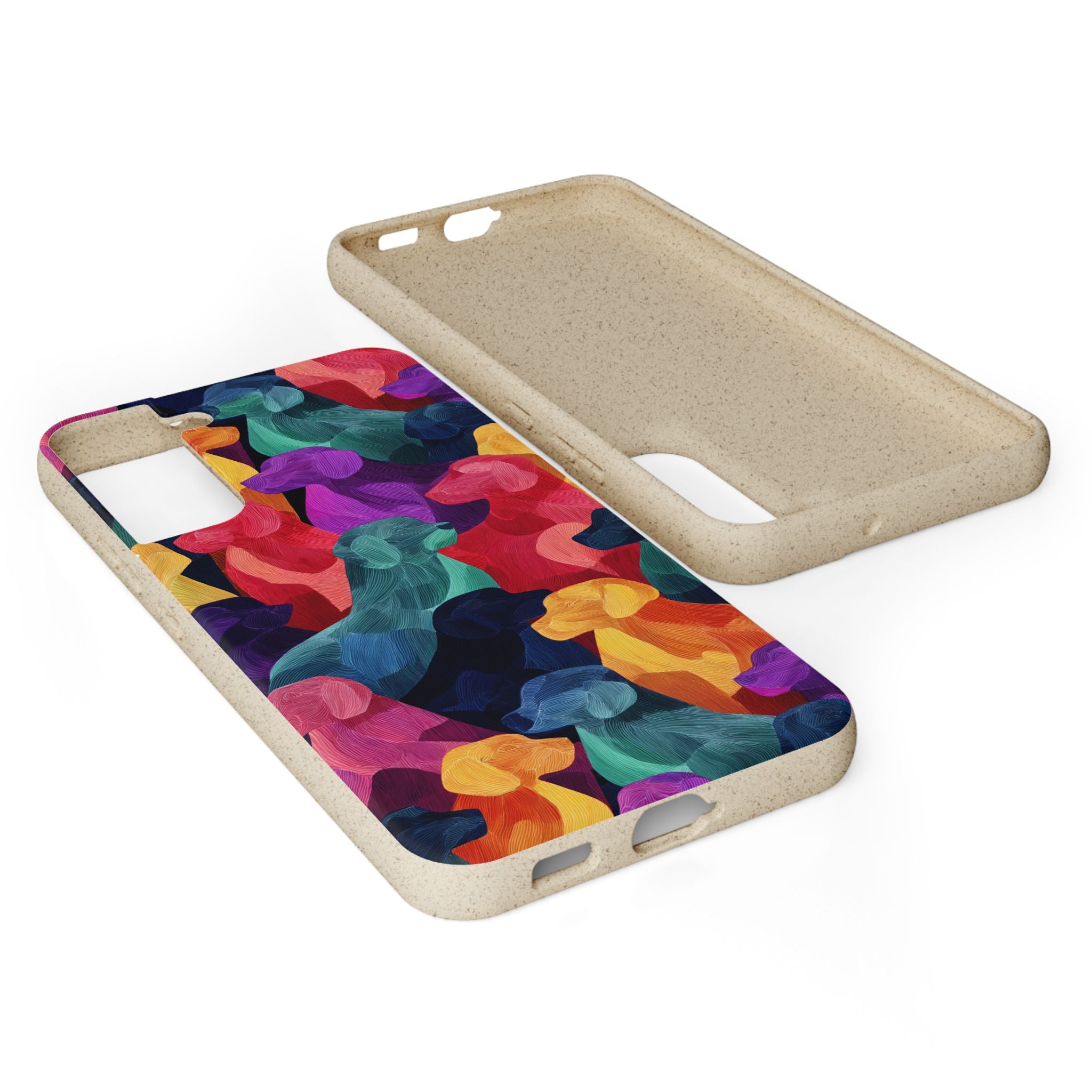 Colorful Dog-Themed Biodegradable Phone Cases, Eco-friendly Gifts for Pet Lovers, Sustainable Accessories for Everyday Use, Dog Lover [...]
