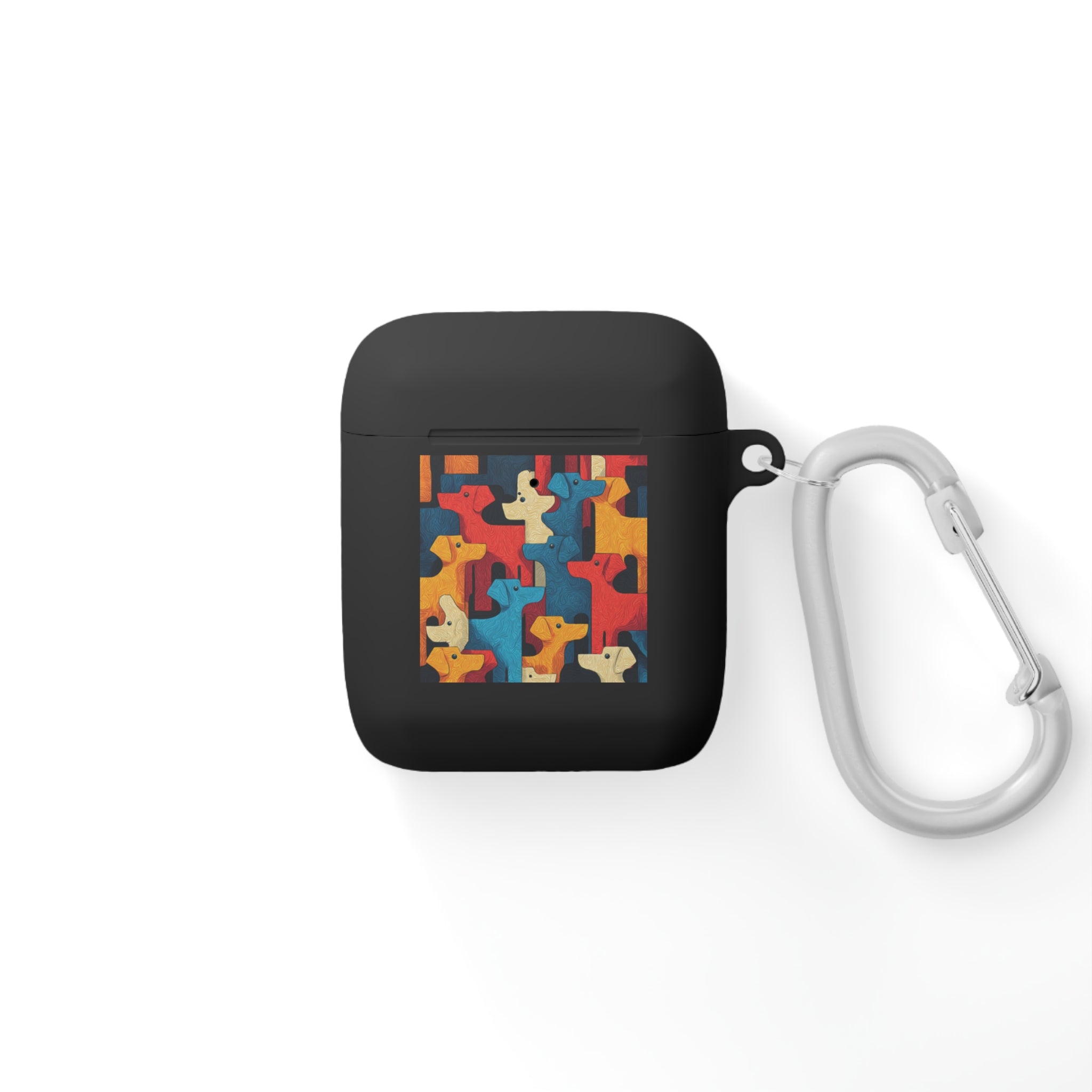 Colorful Dog Pattern AirPods Case Cover - Fun & Functional
