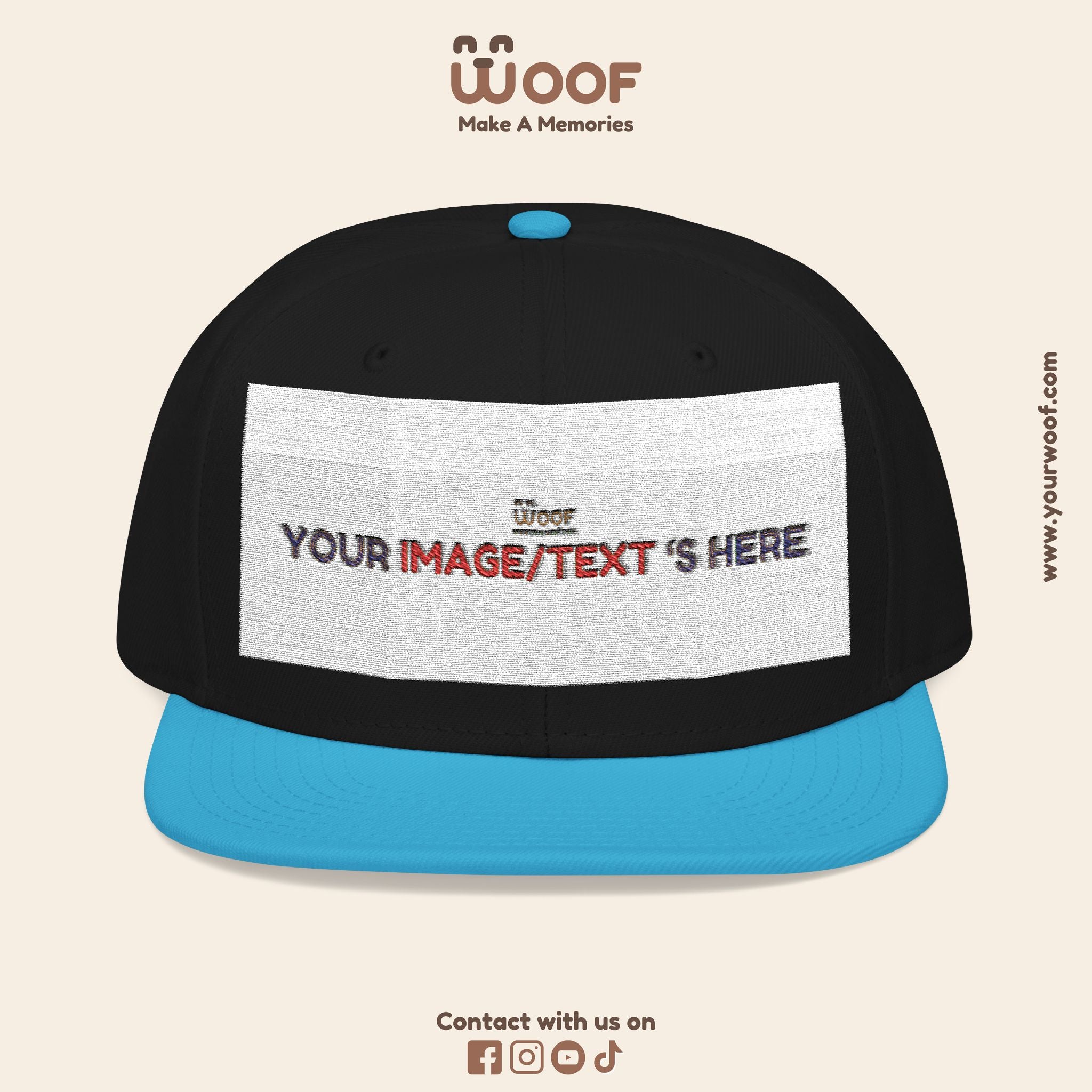 Custom Embroidered Snapback Hat, Personalized Cap, Unique Gifts, Dad Hat, Fashion Accessory, Customized Headwear