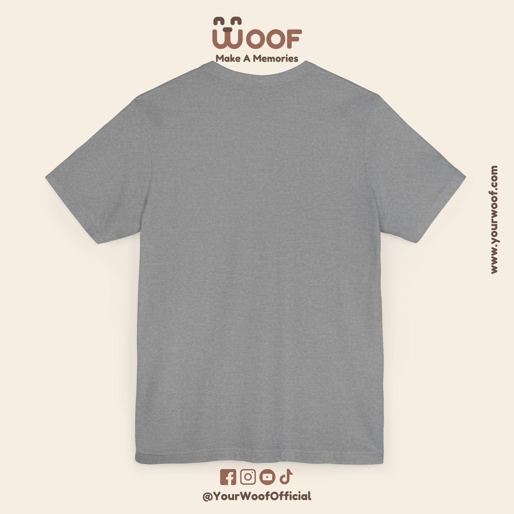 WOOF Retro Dog T-Shirt, Funny Dog Lover Gift, Pet Owner Apparel, Unique Graphic Tee, Dog Themed Fashion