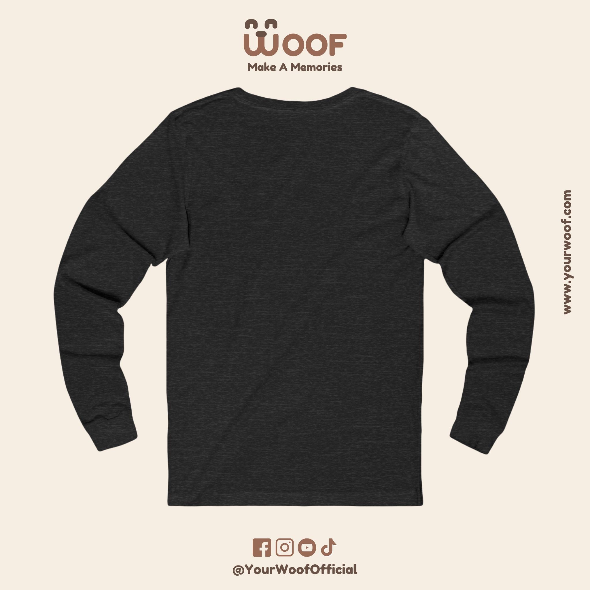 Dog Lover Long Sleeve Tee, Pet Apparel, Gift for Dog Owners, Animal Art Shirt, Casual Wear, Unique Dog Design