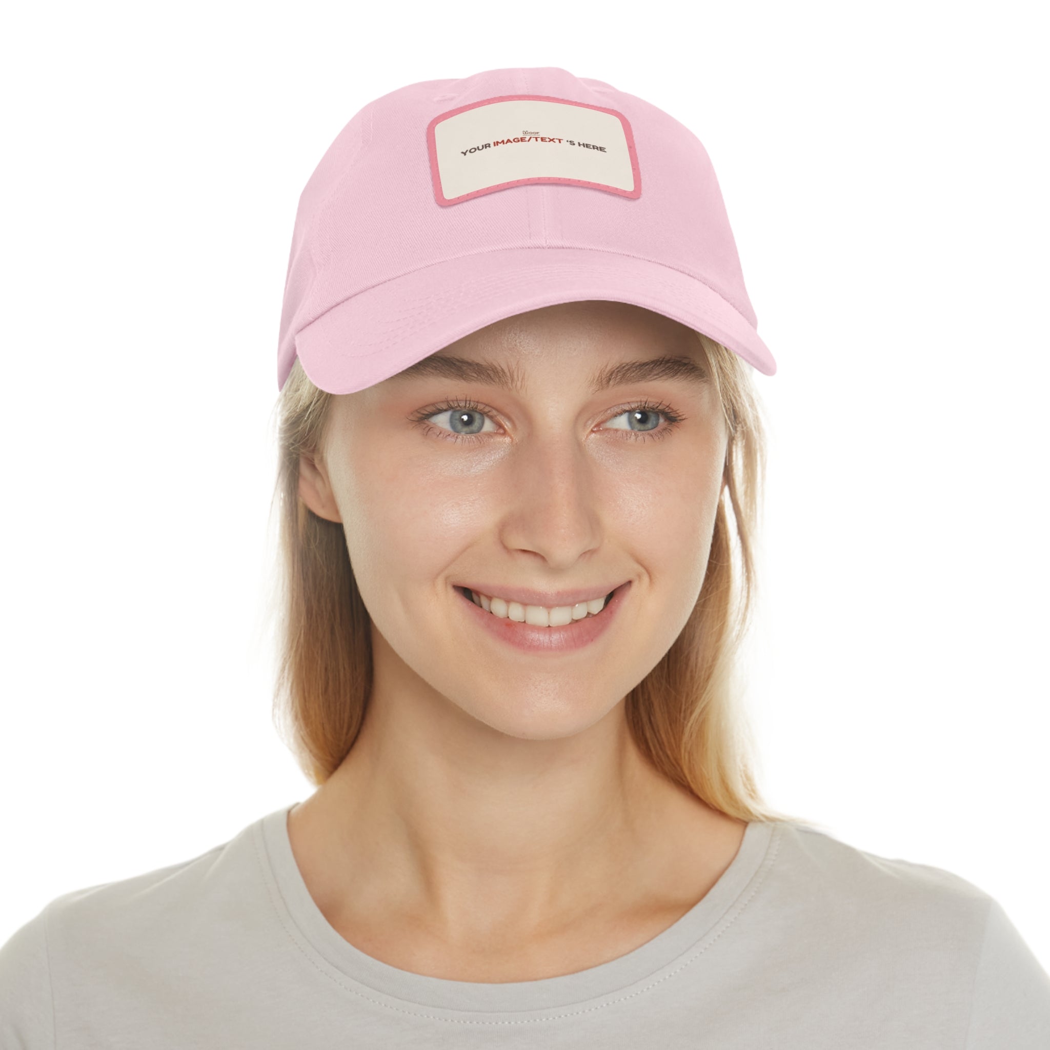 Custom Leather Patch Dad Hat, Personalized Cap, Gift for Dad, Casual Style, Outdoor Accessory, Unique Father's Day Gift