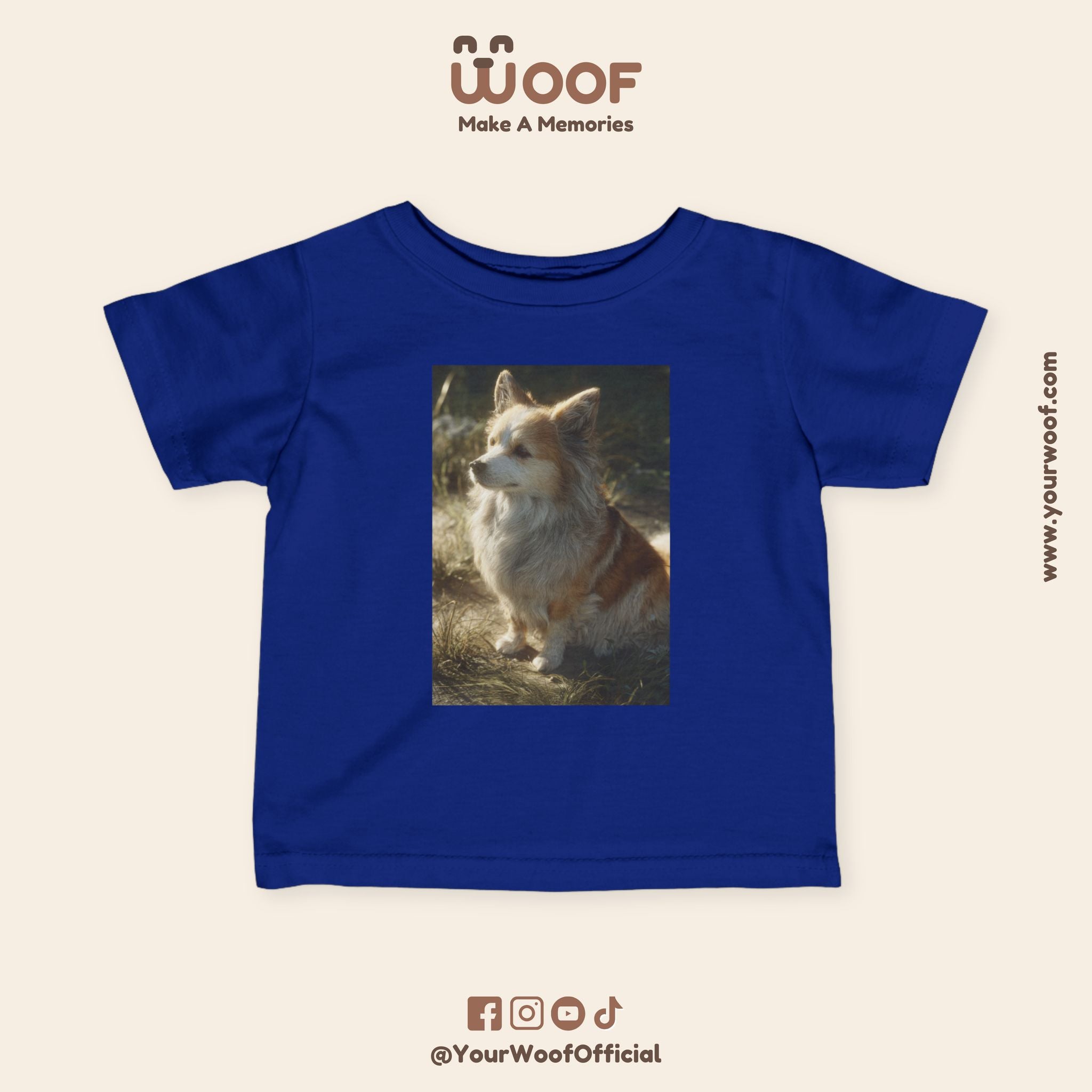 Cute Corgi Baby T-Shirt, Toddler Tee, Infant Jersey Shirt, Dog Lover Gift, Kids Apparel, Pet-Themed Clothing