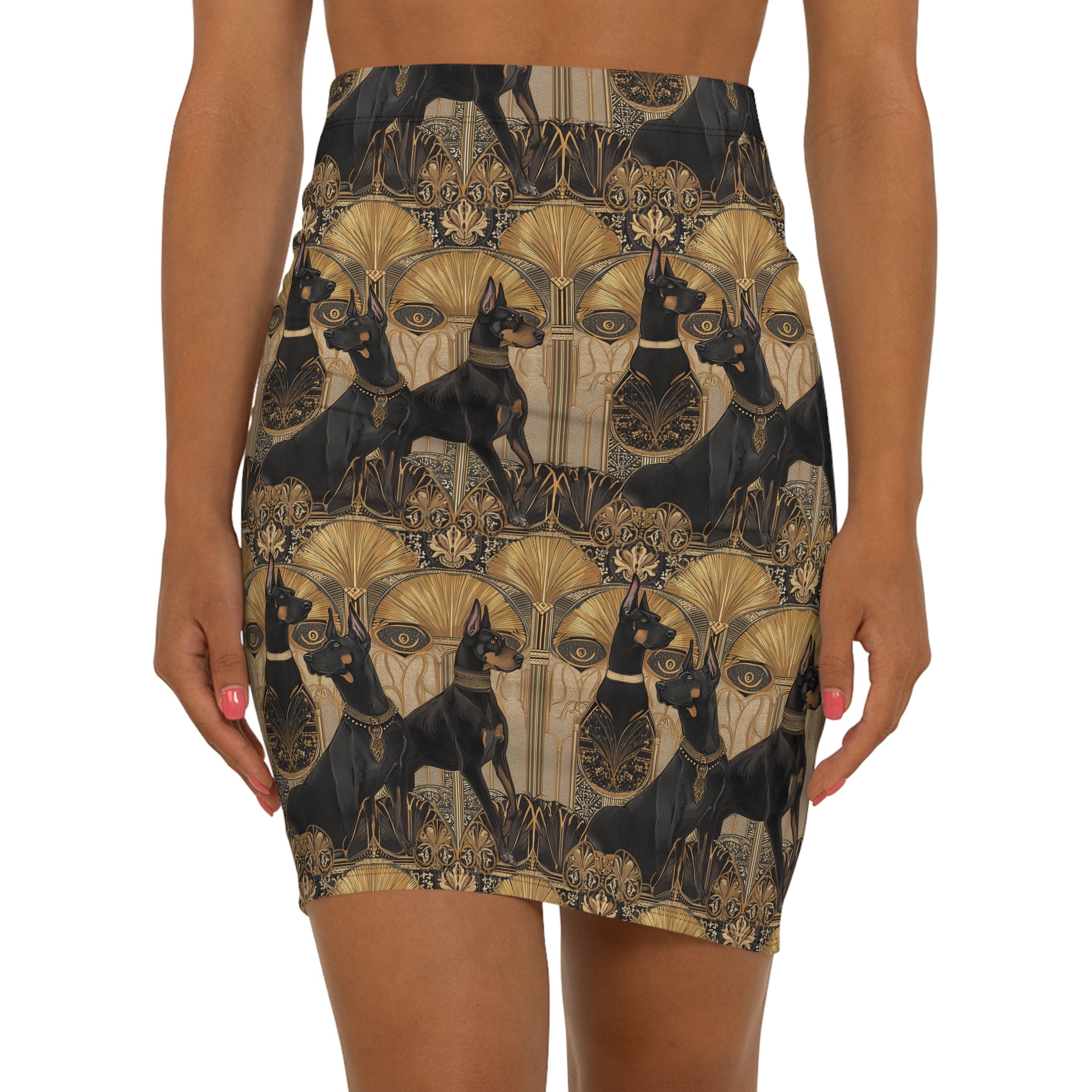 Elegant Women's Mid-Waist Pencil Skirt with Artistic Cat Design, Stylish Pencil Skirt, Fashionable Office Wear, Unique Skirt for Cat [...]