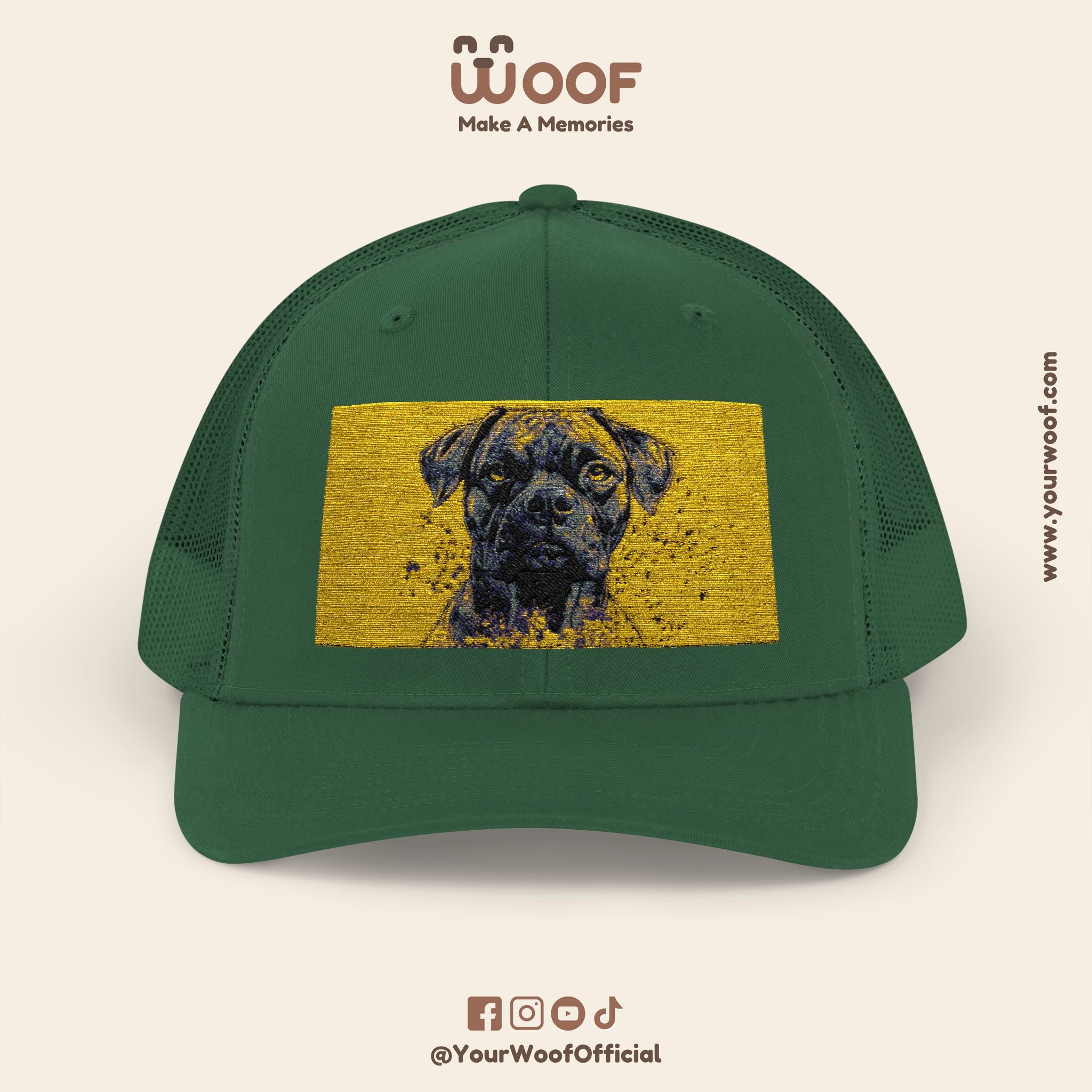 Personalized Dog Lover Snapback Cap, Adjustable Trucker Hat, Gift for Dog Owners, Pet Memory Cap, Fun Customizable Hat