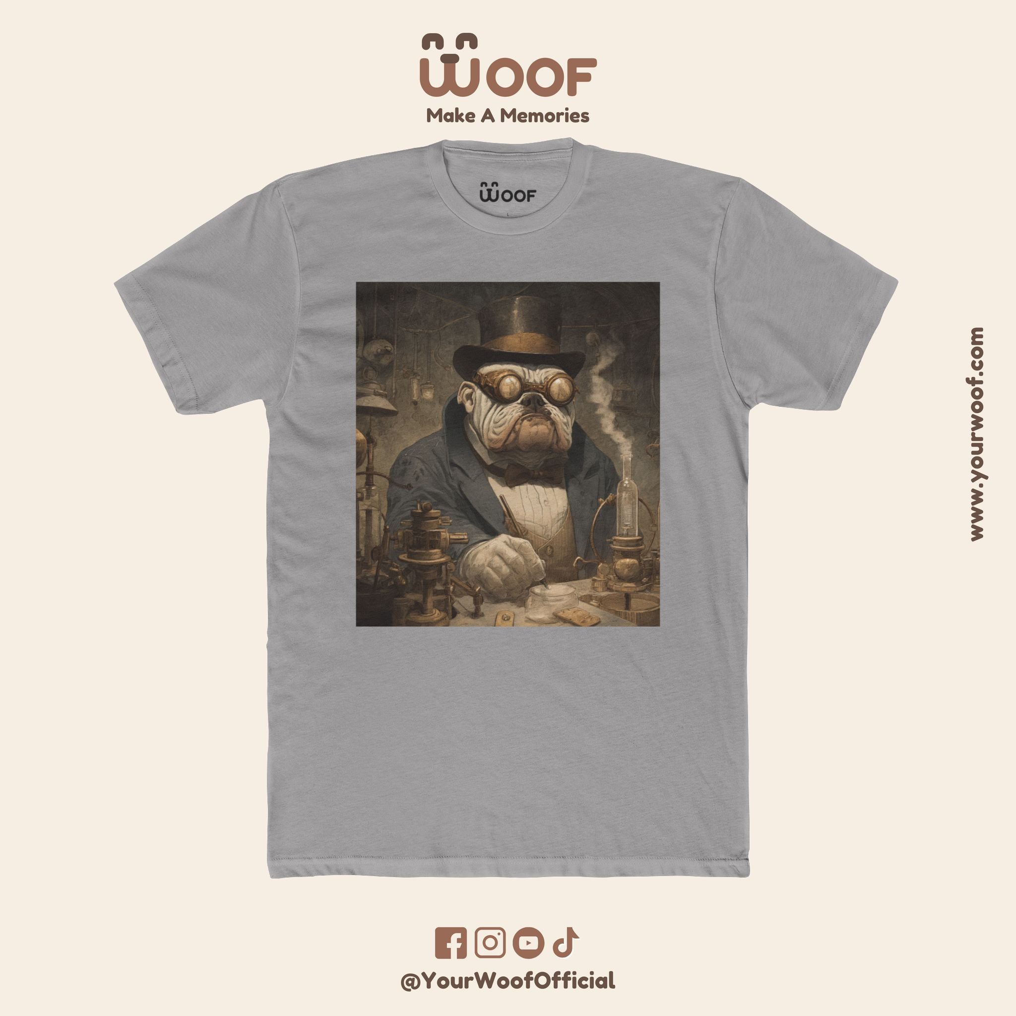 Steampunk Animal Tee, Unisex Shirt, Graphic Tee, Dog Lover Gift, Cool Casual Wear, Unique Art Apparel