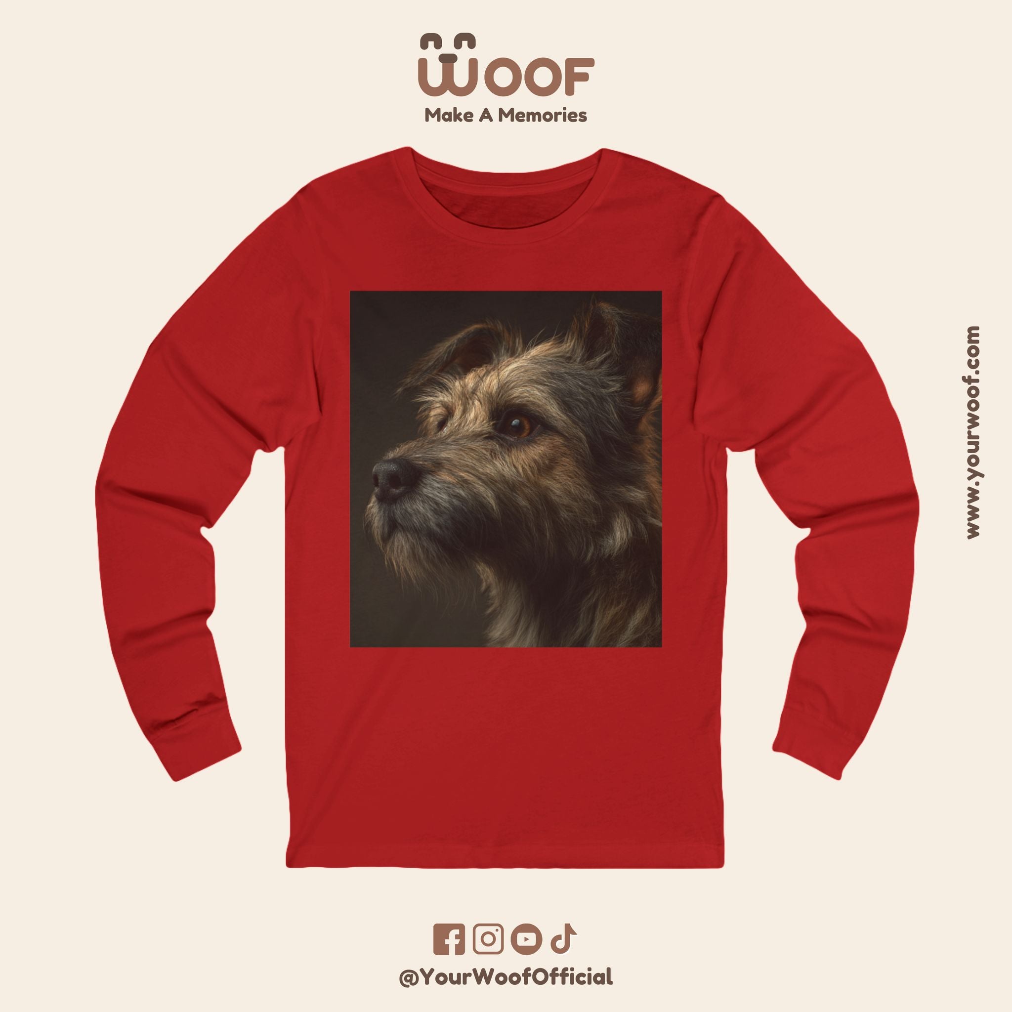 Dog Lover Long Sleeve Tee, Pet Apparel, Gift for Dog Owners, Animal Art Shirt, Casual Wear, Unique Dog Design