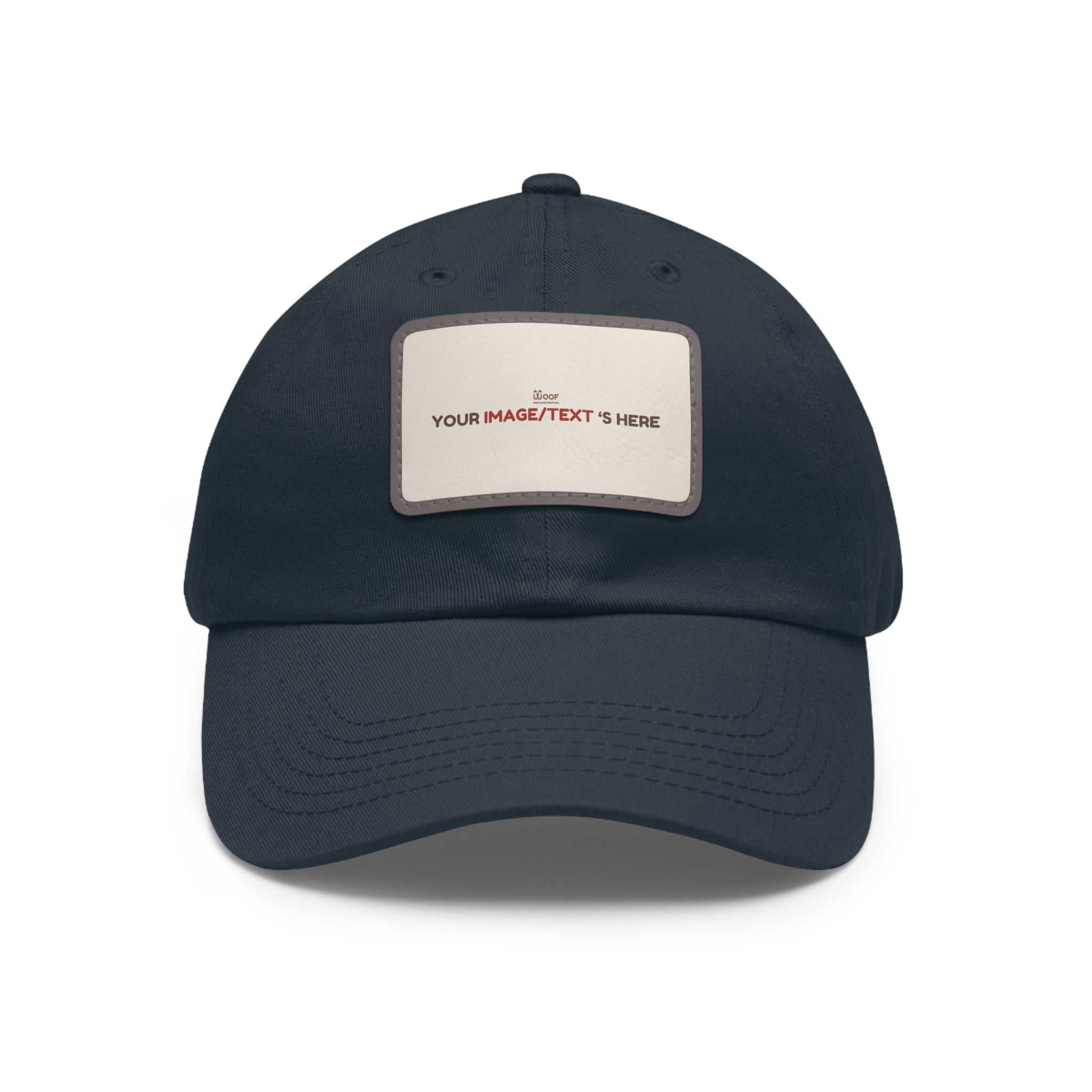 Custom Leather Patch Dad Hat, Personalized Cap, Gift for Dad, Casual Style, Outdoor Accessory, Unique Father's Day Gift