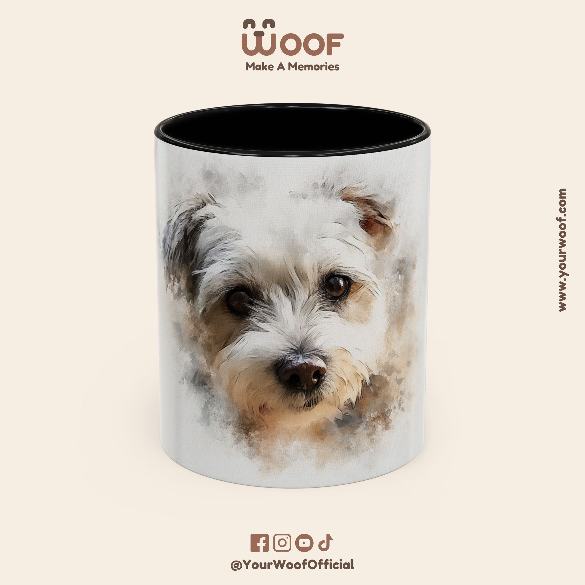 Dog Lover's Accent Coffee Mug | Perfect Gift for Pet Owners, Dog-Themed Home Decor, Birthday, Christmas, Adoption Celebration