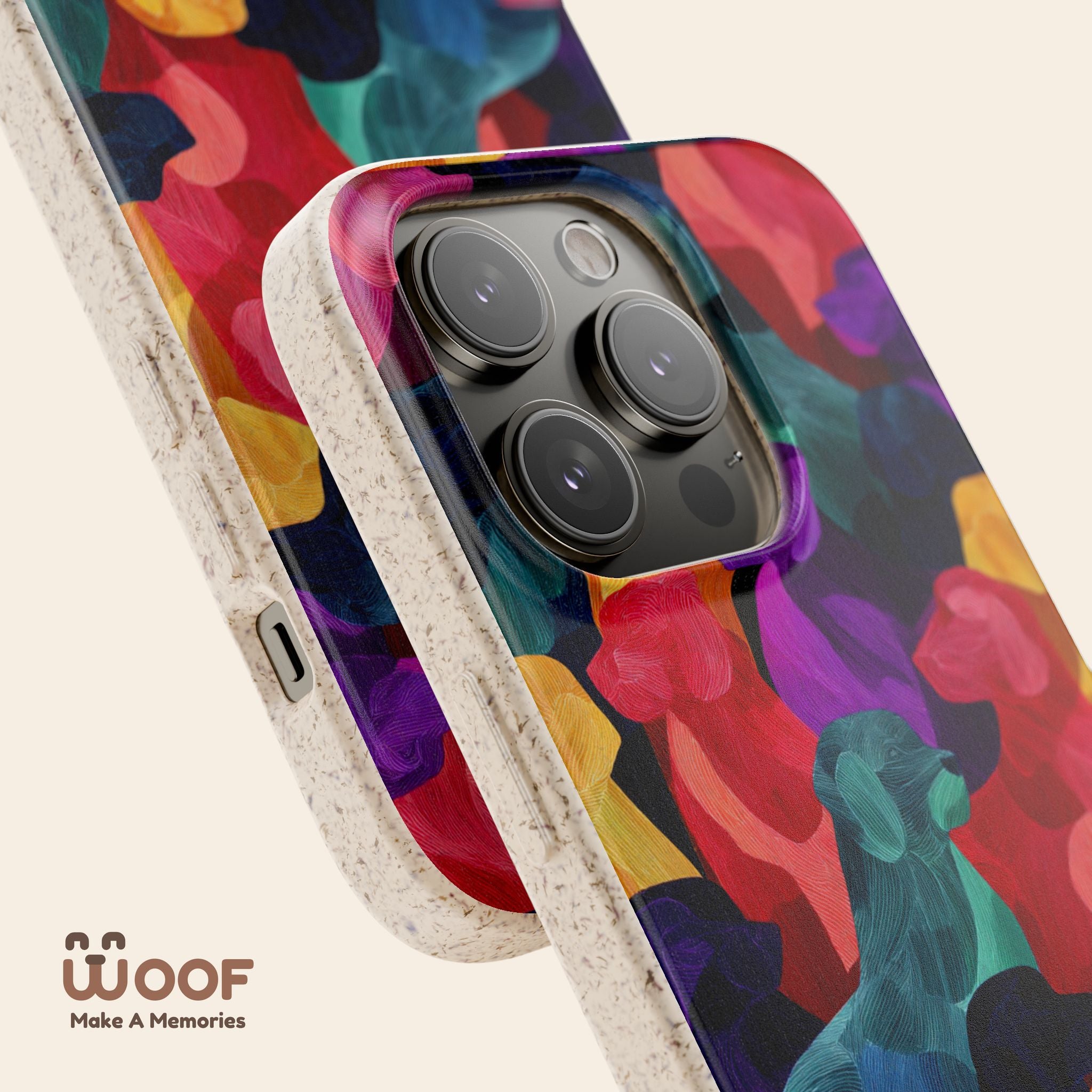 Colorful Dog-Themed Biodegradable Phone Cases, Eco-friendly Gifts for Pet Lovers, Sustainable Accessories for Everyday Use, Dog Lover [...]