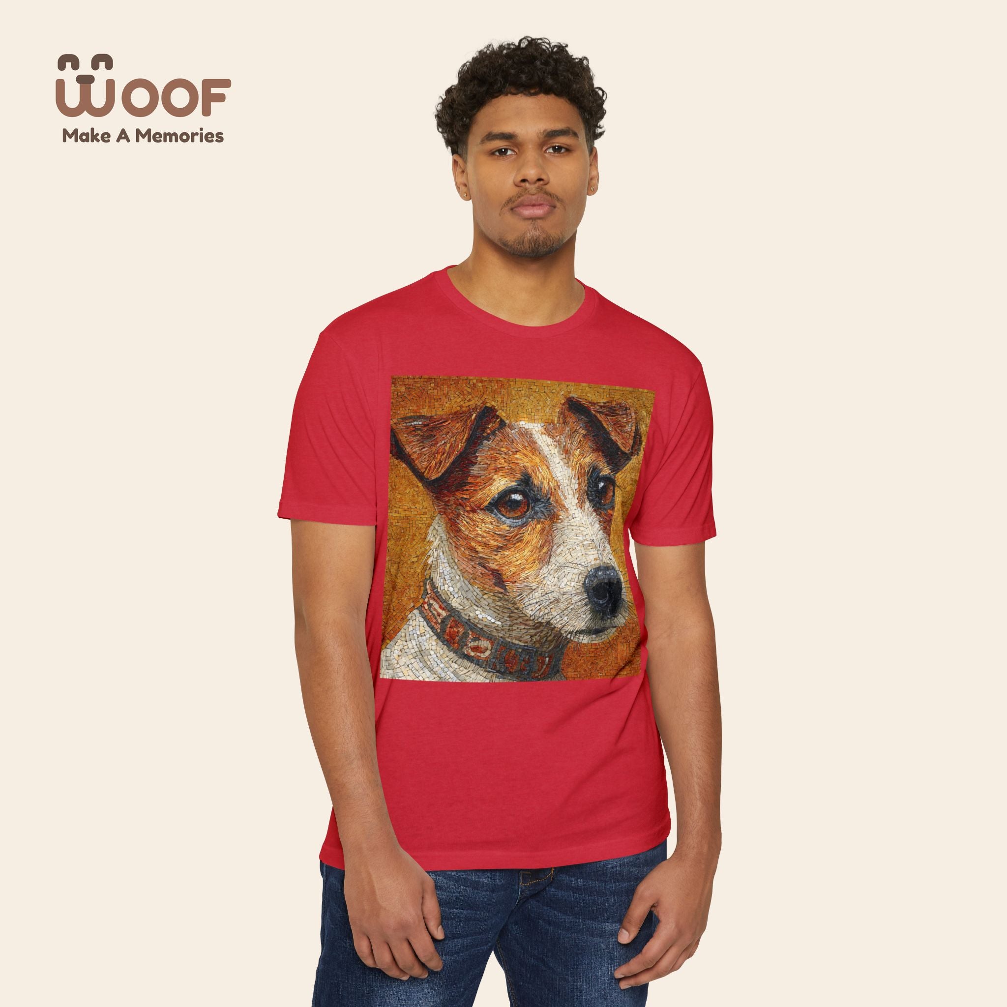 Dog Lover's Portrait T-shirt | Unisex Graphic Tee | Pet Gift | Animal Lover Apparel | Cute Dog Shirt | Animal Artwork Tee