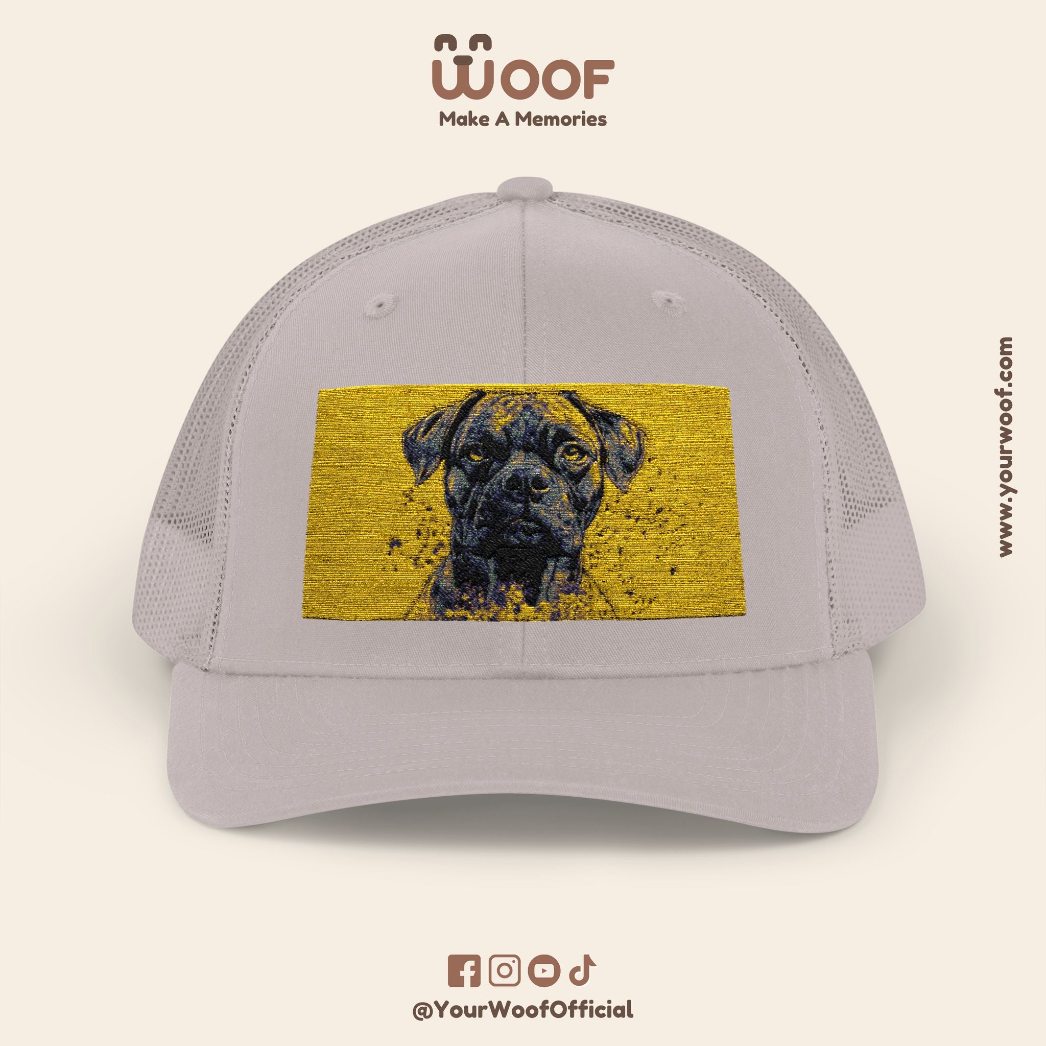 Personalized Dog Lover Snapback Cap, Adjustable Trucker Hat, Gift for Dog Owners, Pet Memory Cap, Fun Customizable Hat