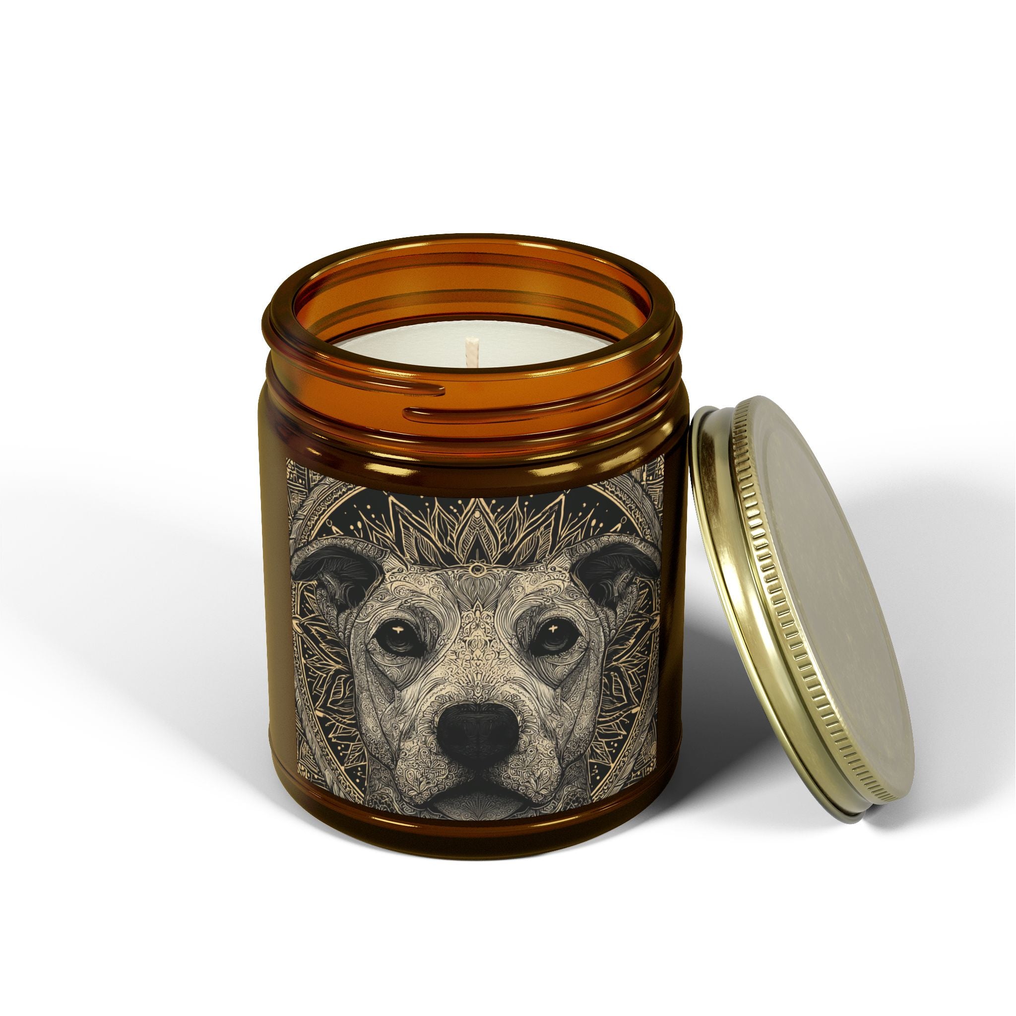 Dog Lover's Scented Candle - Coconut Apricot Wax (4oz, 9oz)