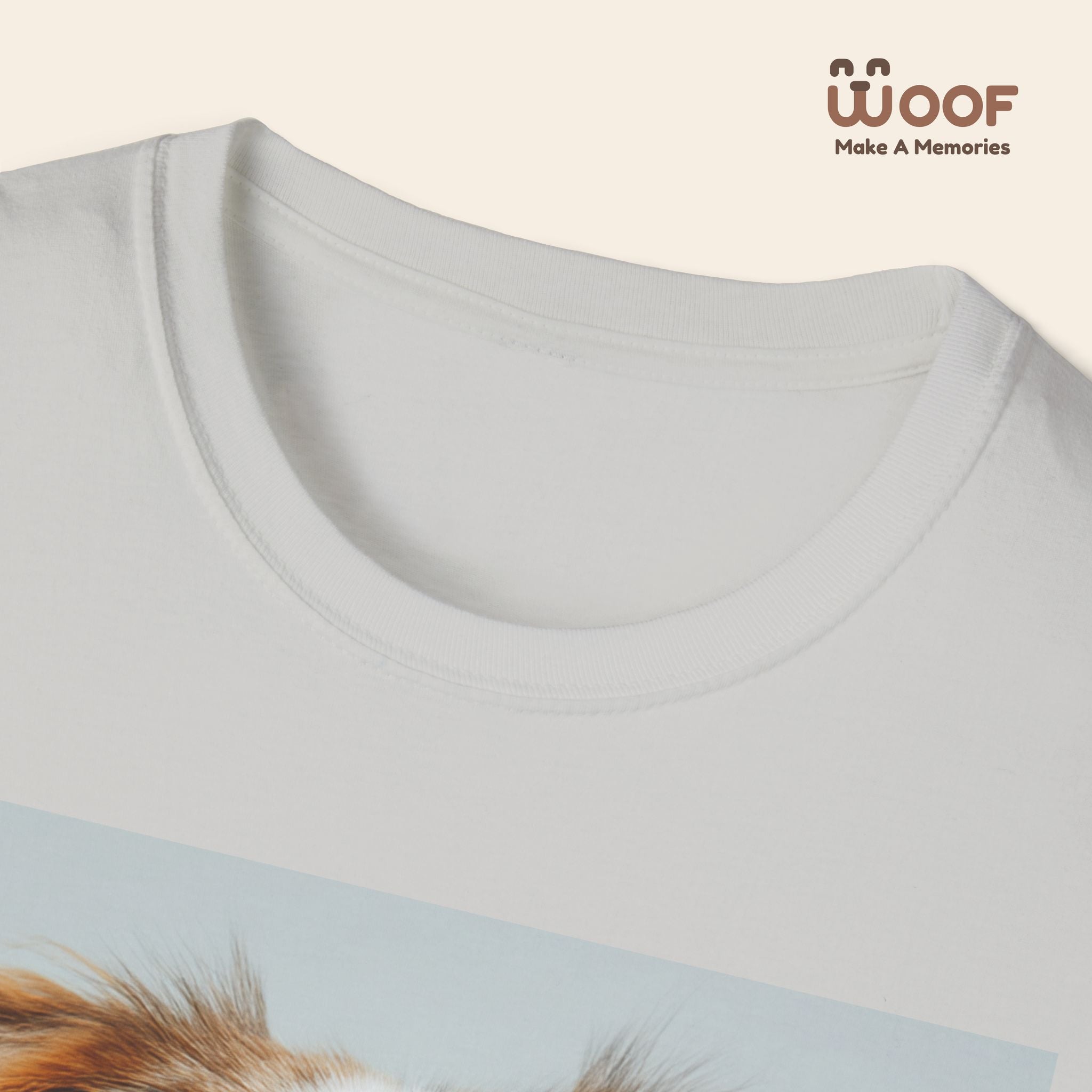 Joyful Dog Portrait Unisex Softstyle T-Shirt - Perfect for Pet Lovers!