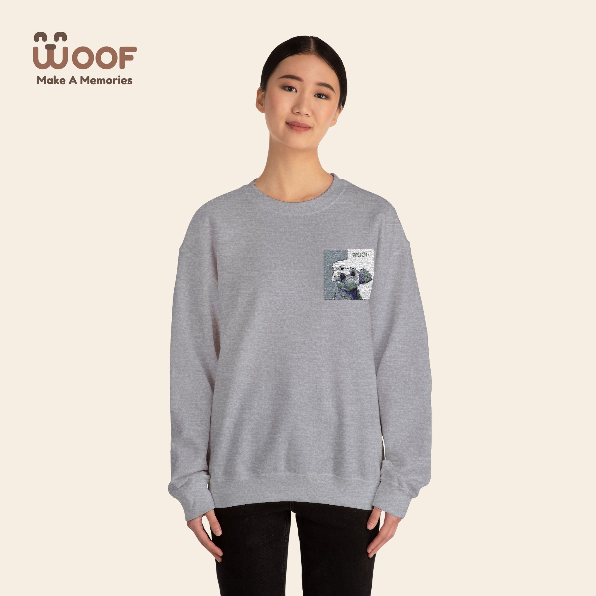 Cozy Dog Lover Crewneck Sweatshirt - Perfect Gift for Animal Lovers