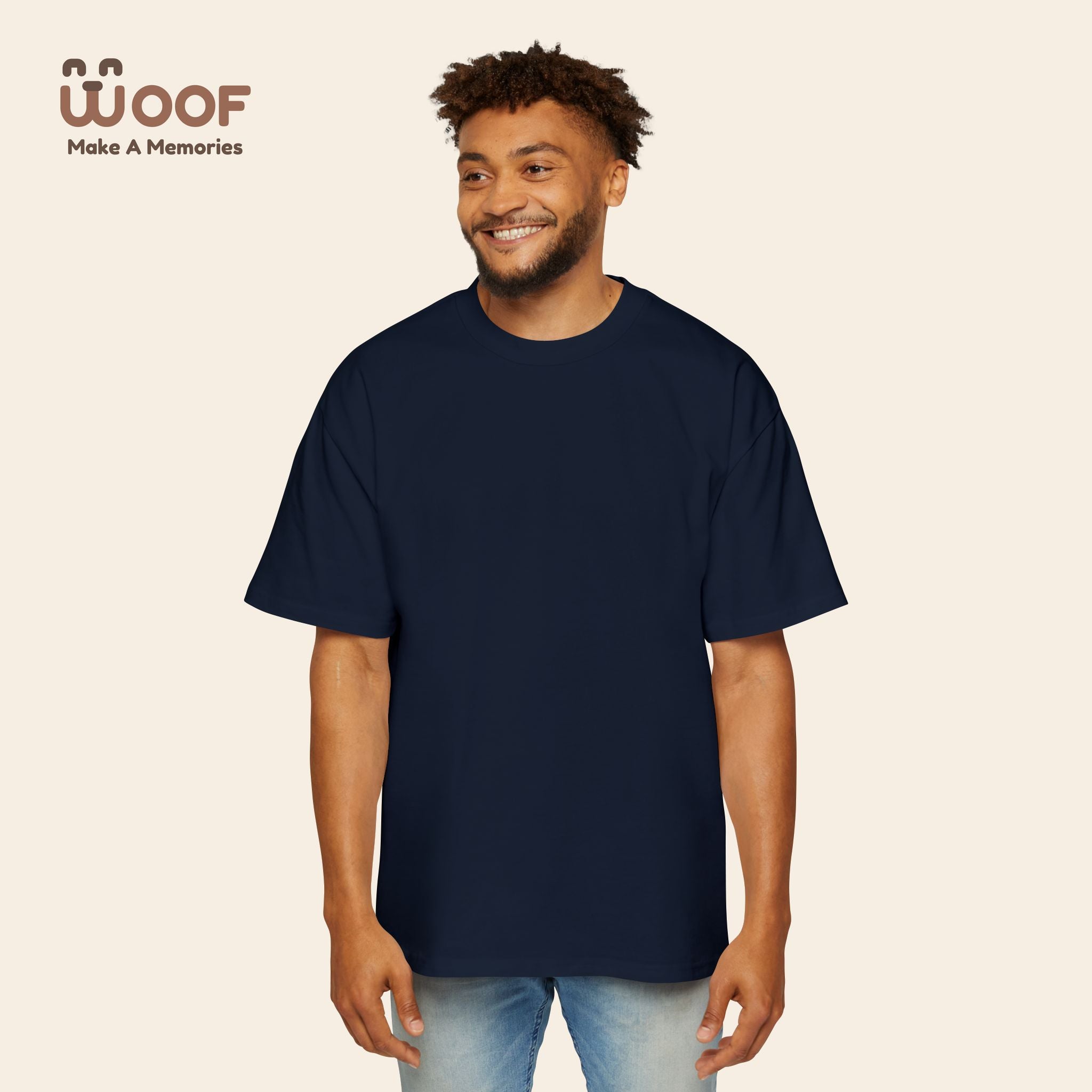 Men's Heavy Oversized Dog Graphic Tee, Cool Casual Wear, Pet Lover Gift, Dog Meme Lover Shirt, Oversized Fashion Tee, Gift for Dog Owners
