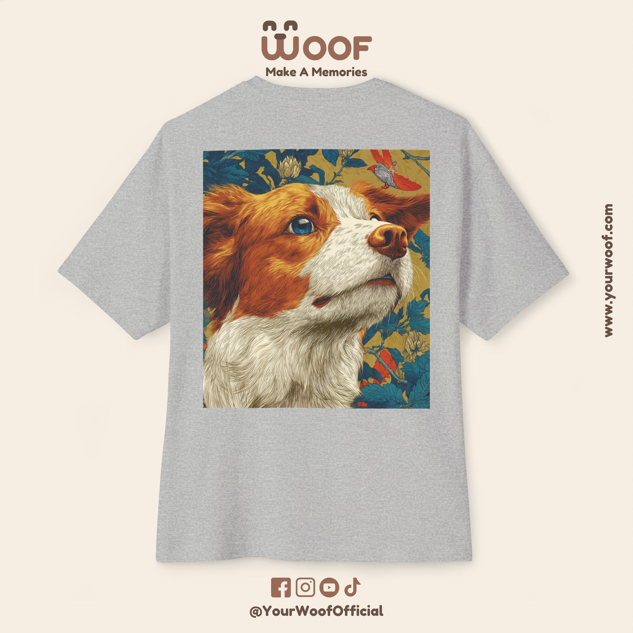 Unisex Dog Lover Tee, Boxy Pet Shirt, Oversized Animal Graphic Tee, Gift for Dog Owners, Casual Pet Apparel