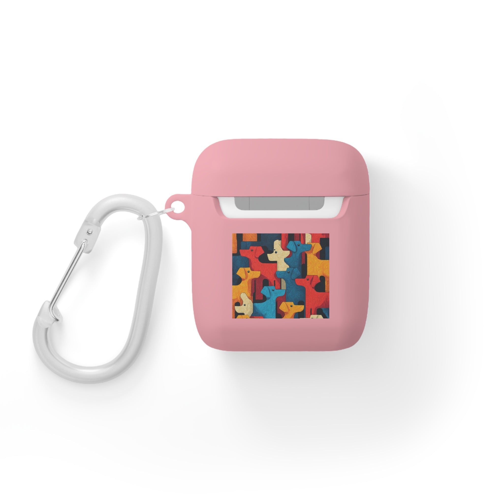 Colorful Dog Pattern AirPods Case Cover - Fun & Functional
