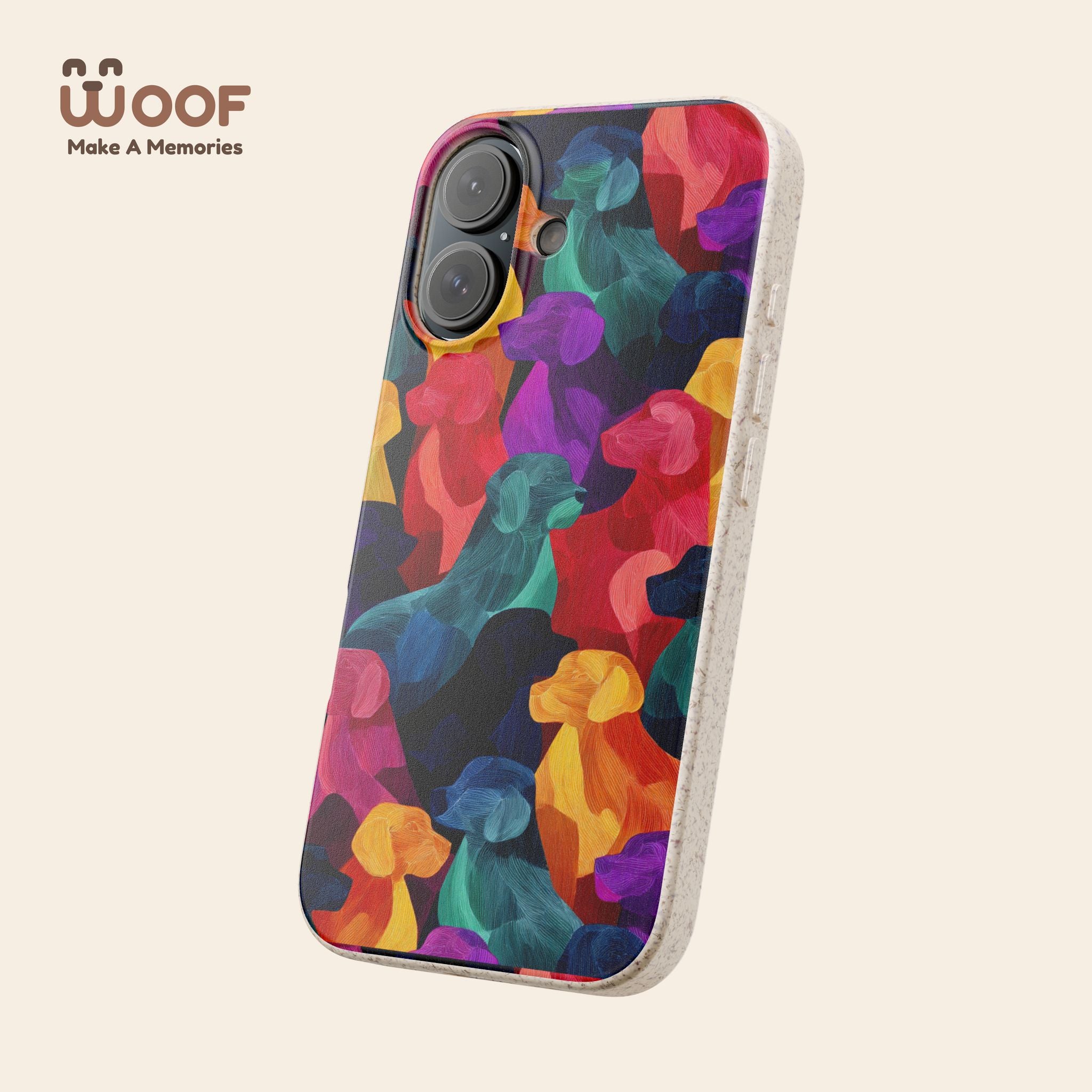 Colorful Dog-Themed Biodegradable Phone Cases, Eco-friendly Gifts for Pet Lovers, Sustainable Accessories for Everyday Use, Dog Lover [...]
