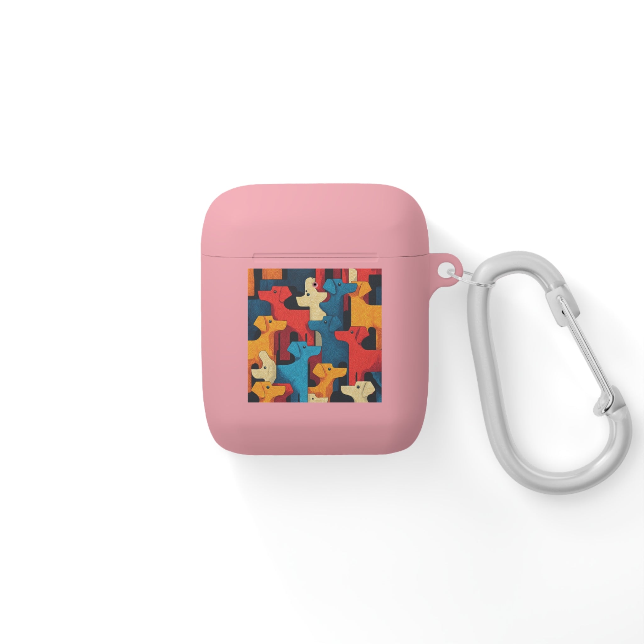 Colorful Dog Pattern AirPods Case Cover - Fun & Functional