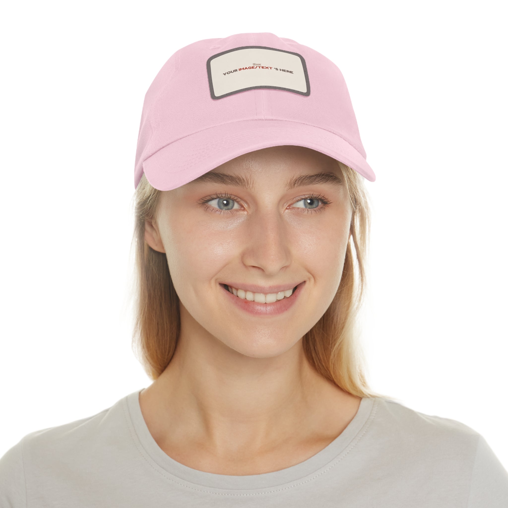 Custom Leather Patch Dad Hat, Personalized Cap, Gift for Dad, Casual Style, Outdoor Accessory, Unique Father's Day Gift