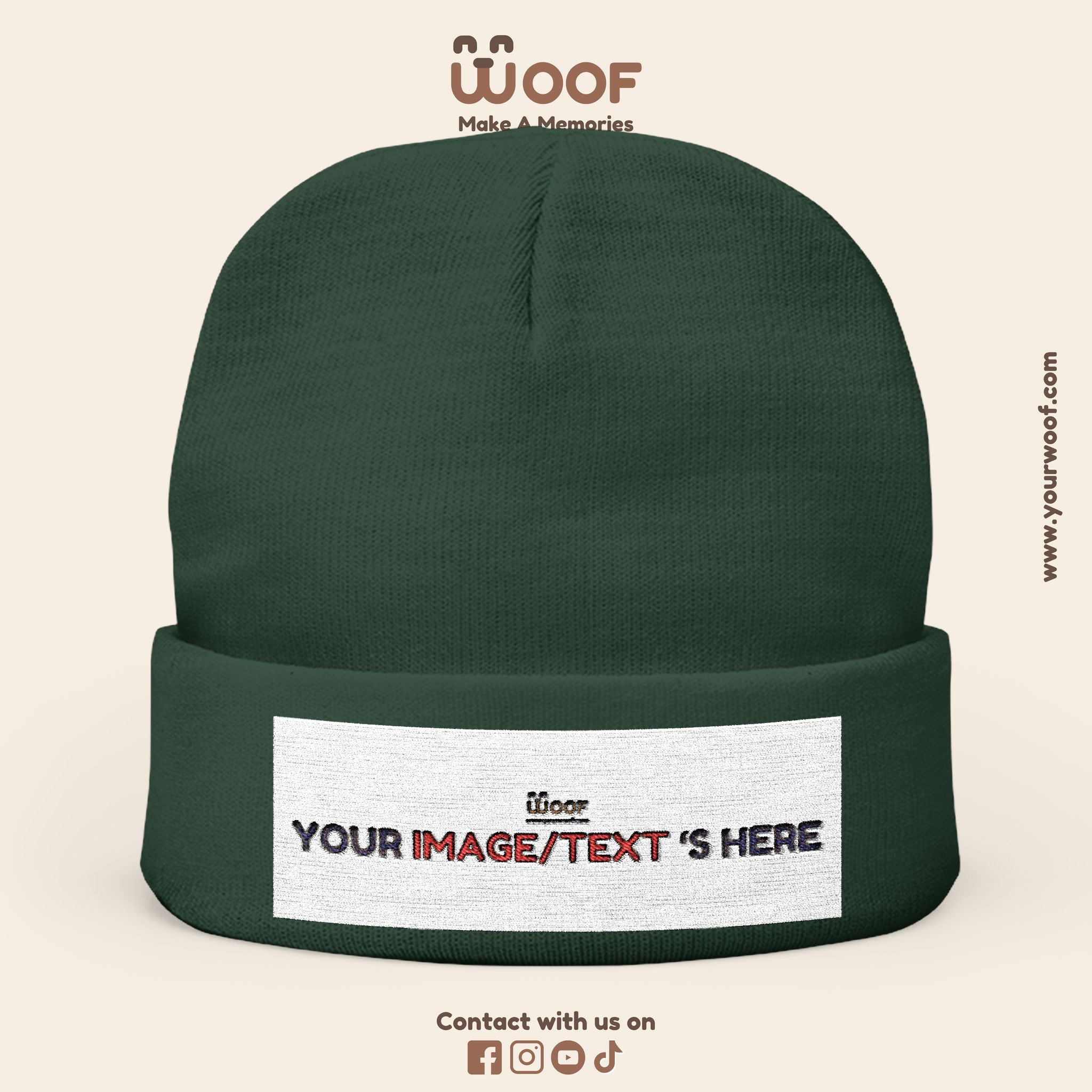 Custom Embroidered Knit Beanie, Warm Winter Hat, Personalized Gift, Cozy Fashion Accessory, Ideal for Holidays and Outdoor Fun