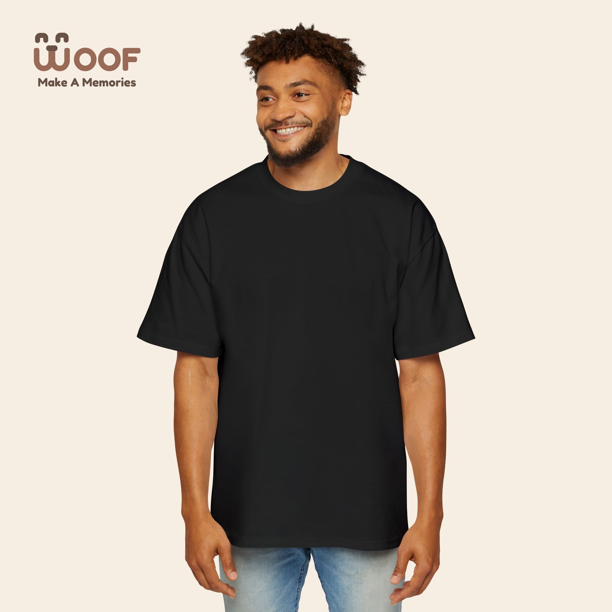 Men's Heavy Oversized Dog Graphic Tee, Cool Casual Wear, Pet Lover Gift, Dog Meme Lover Shirt, Oversized Fashion Tee, Gift for Dog Owners