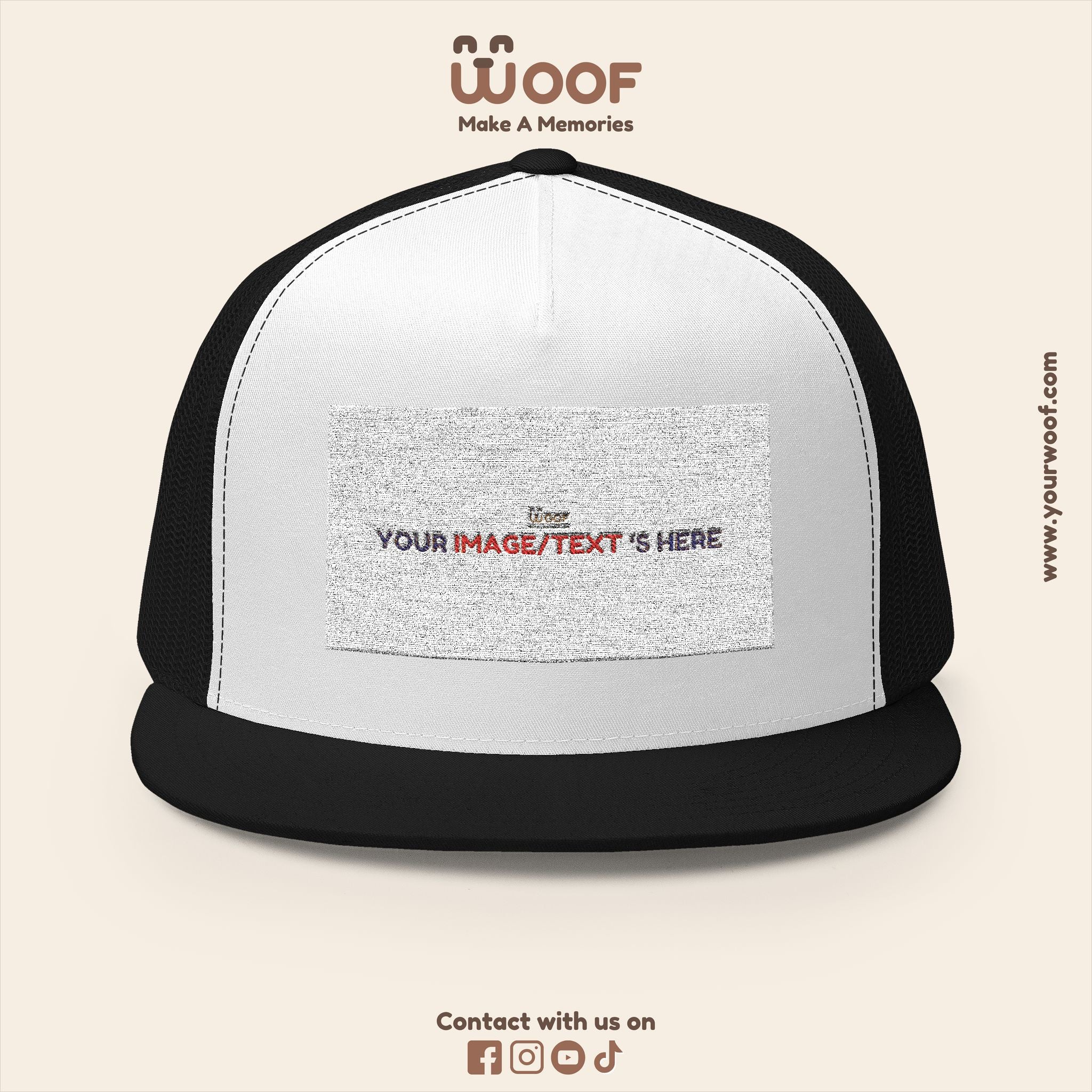 Stylish 5 Panel Trucker Cap – Custom Embroidered Hat, Perfect for Outdoor Adventures, Casual Wear, Summer Festivals, Gift Idea