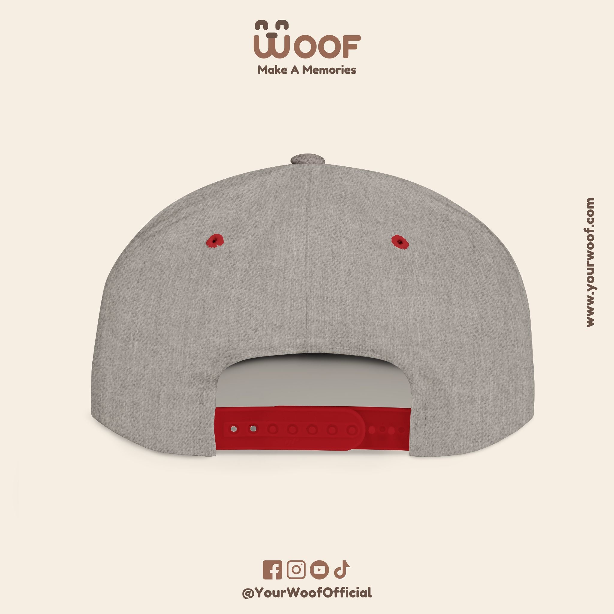 Dog Lover Flat Bill Snapback Hat, Casual Cap for Pet Owners, Dog Gift, Adjustable Hat, Fashion Accessory for Animal Lovers