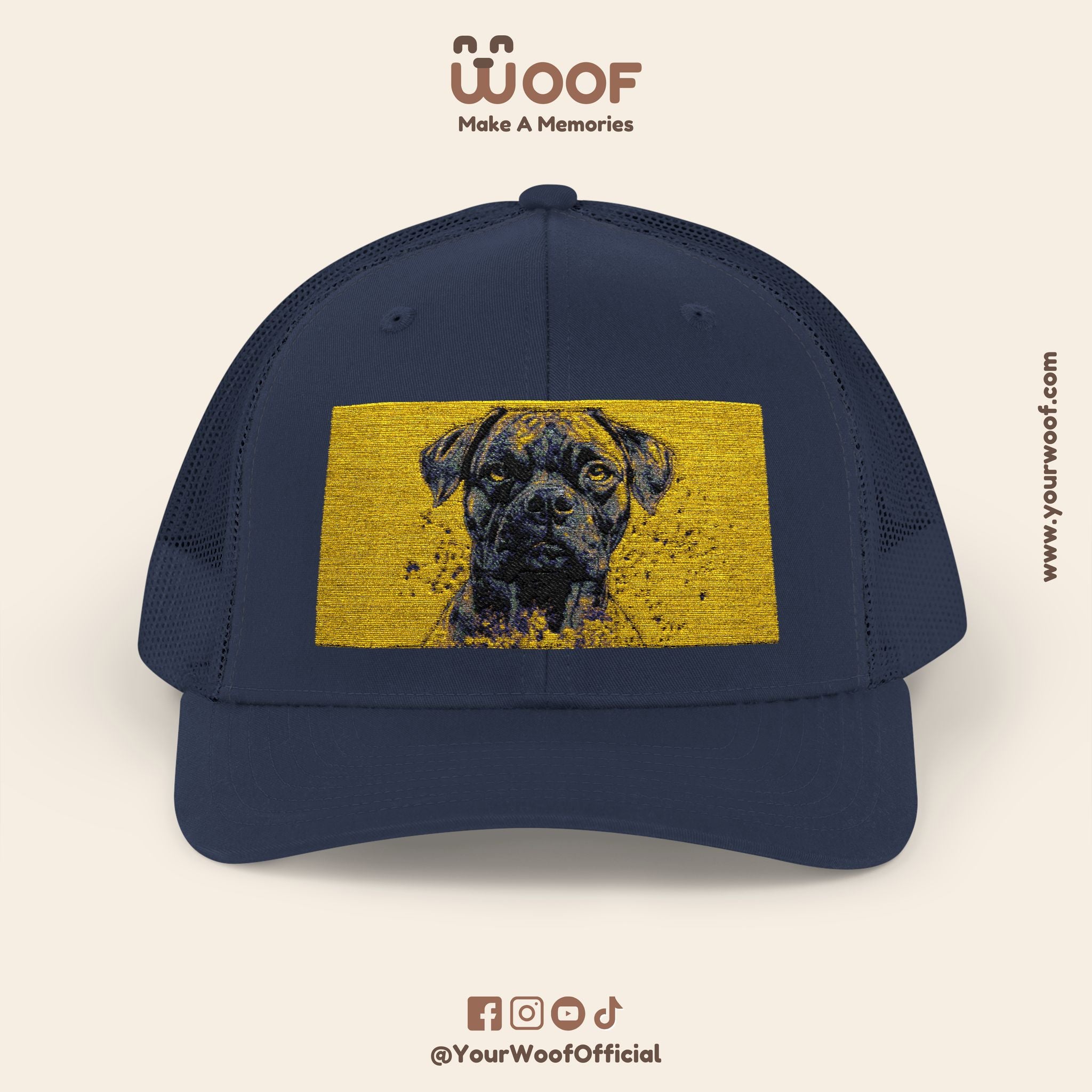 Personalized Dog Lover Snapback Cap, Adjustable Trucker Hat, Gift for Dog Owners, Pet Memory Cap, Fun Customizable Hat
