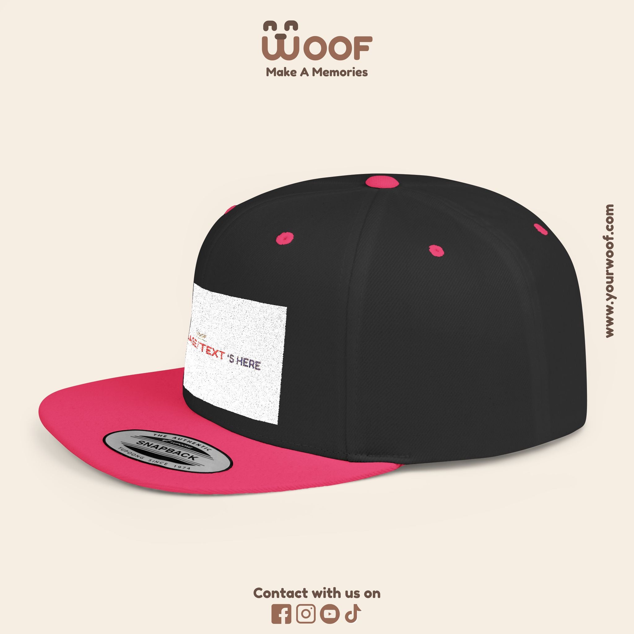 Stylish Flat Bill Snapback Hat, Custom Cap, Trendy Streetwear, Gift for Him/Her, Perfect for Events & Fashion Lovers