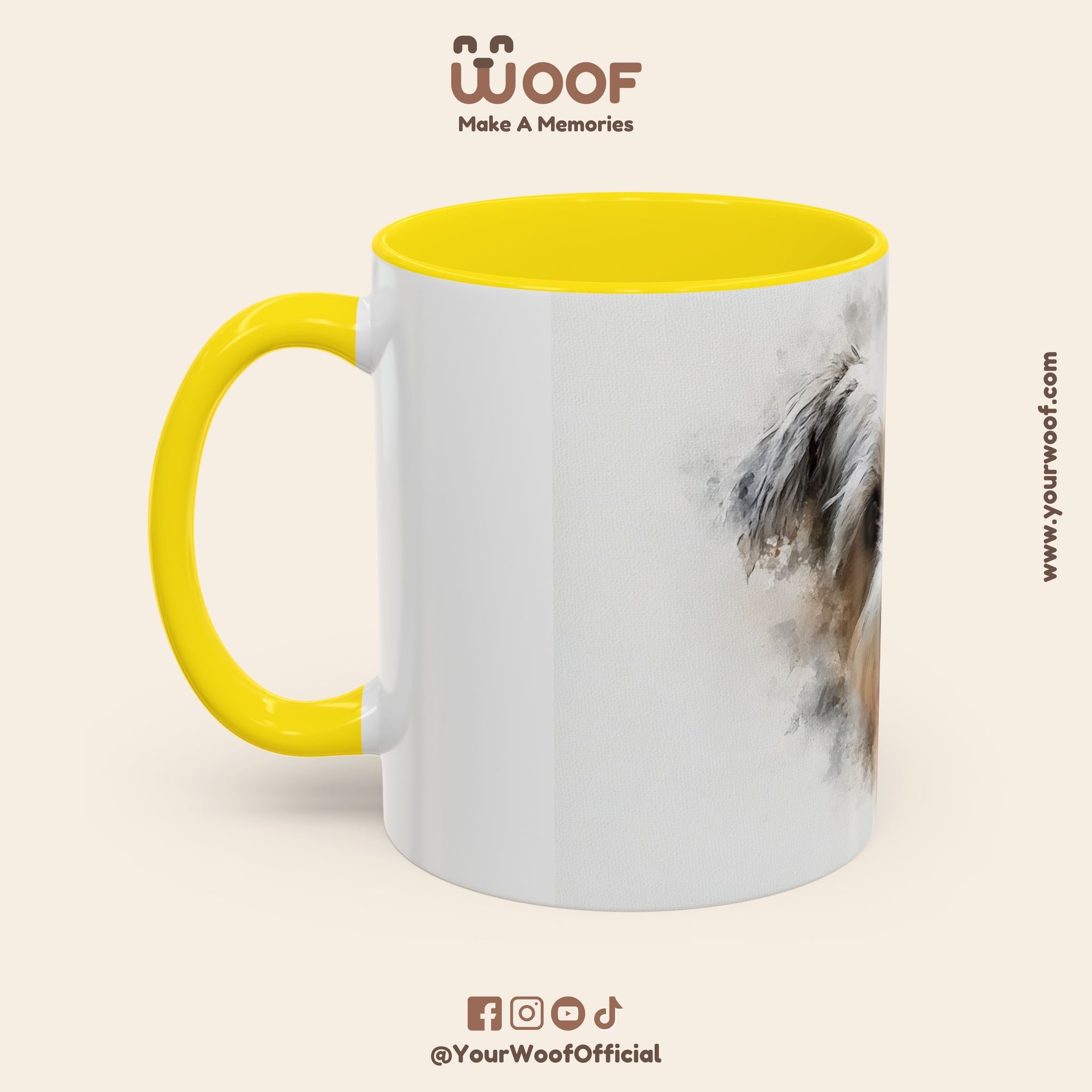 Dog Lover's Accent Coffee Mug | Perfect Gift for Pet Owners, Dog-Themed Home Decor, Birthday, Christmas, Adoption Celebration