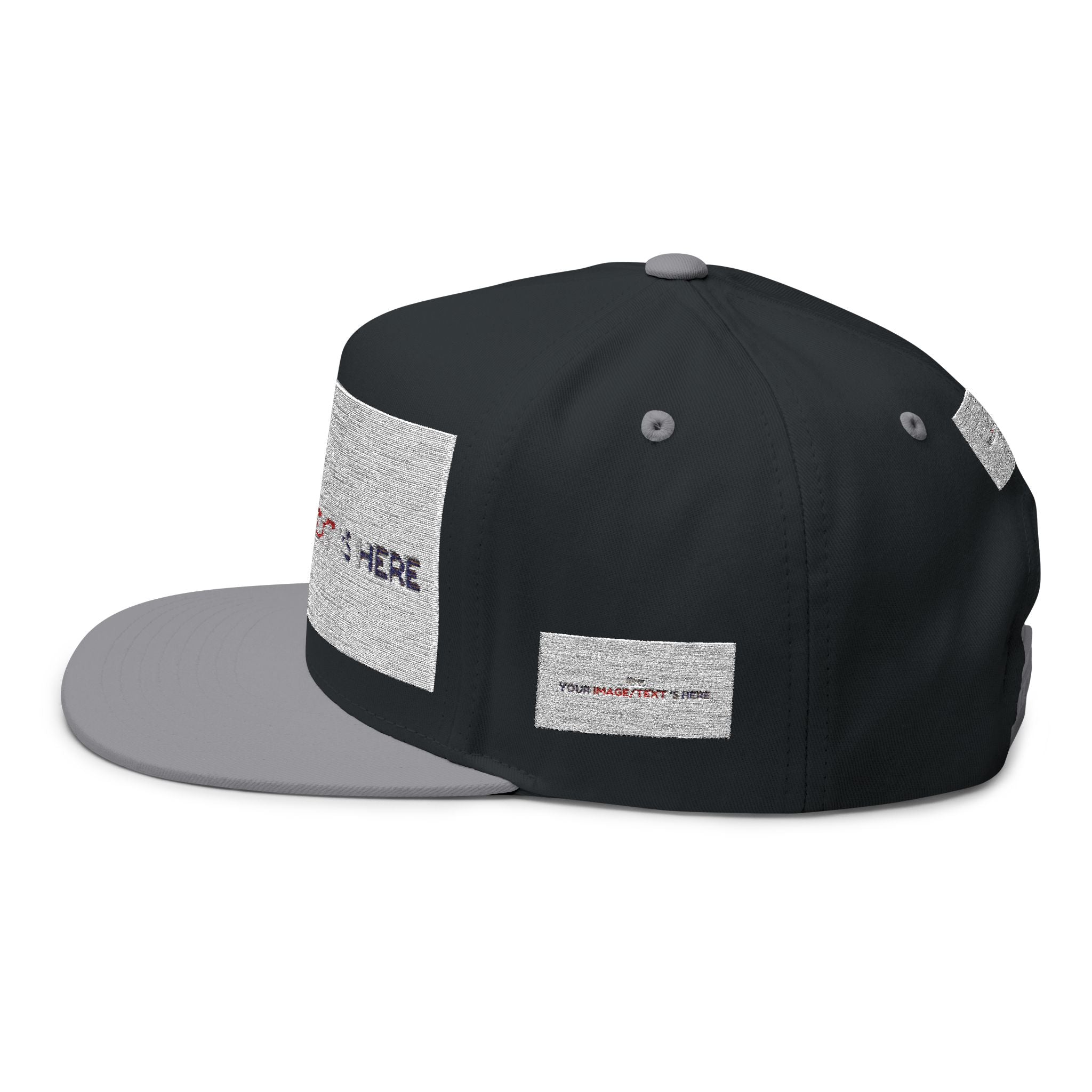 Custom Embroidered Flat Bill Cap | Personalize Your Style | Perfect Gift for Holidays, Sports, and Events | Stylish Headwear