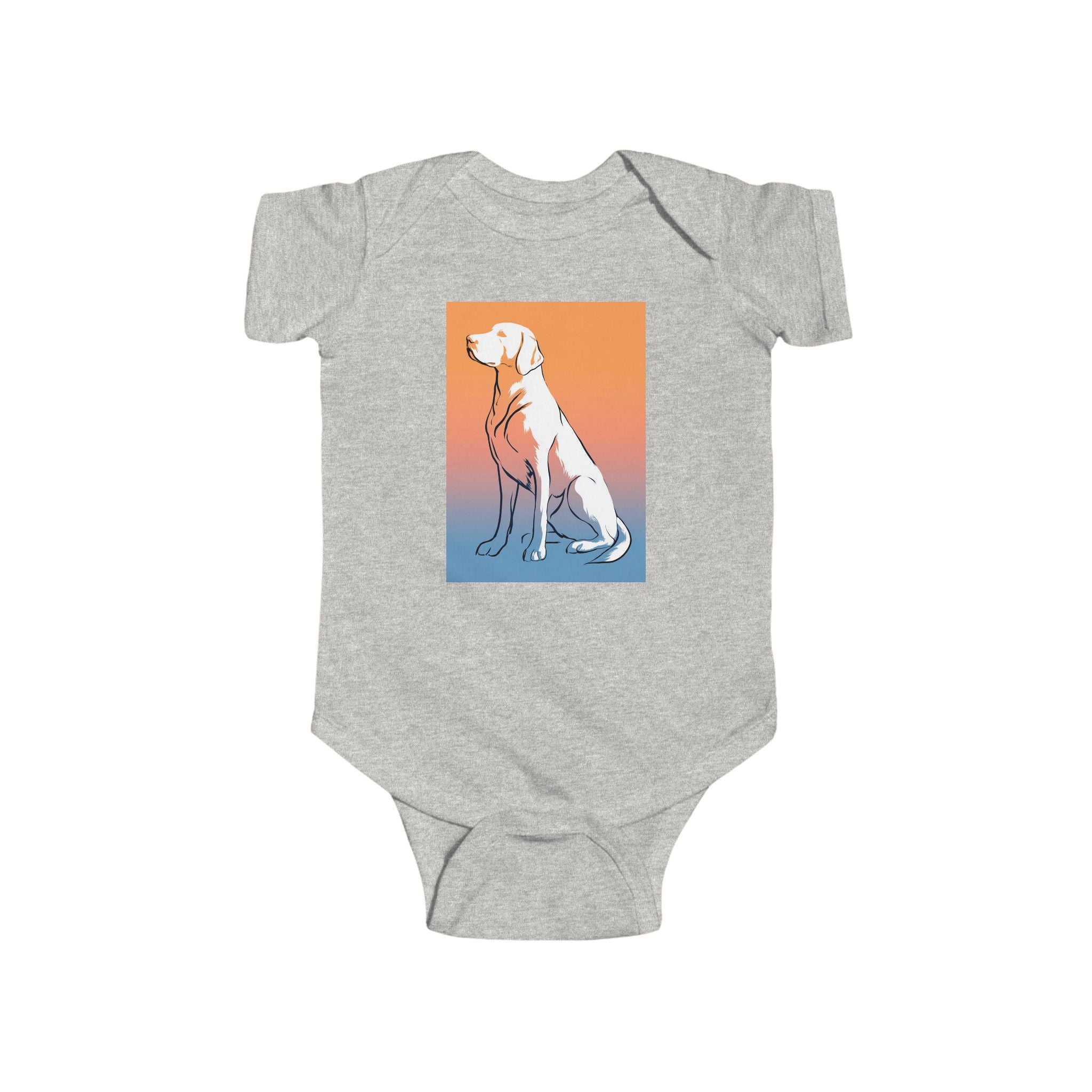 Cute Dog Graphic Infant Bodysuit, Baby Clothes, Pet Lover Gift, Newborn Outfit, Unisex Baby Attire, Animal Print Onesie